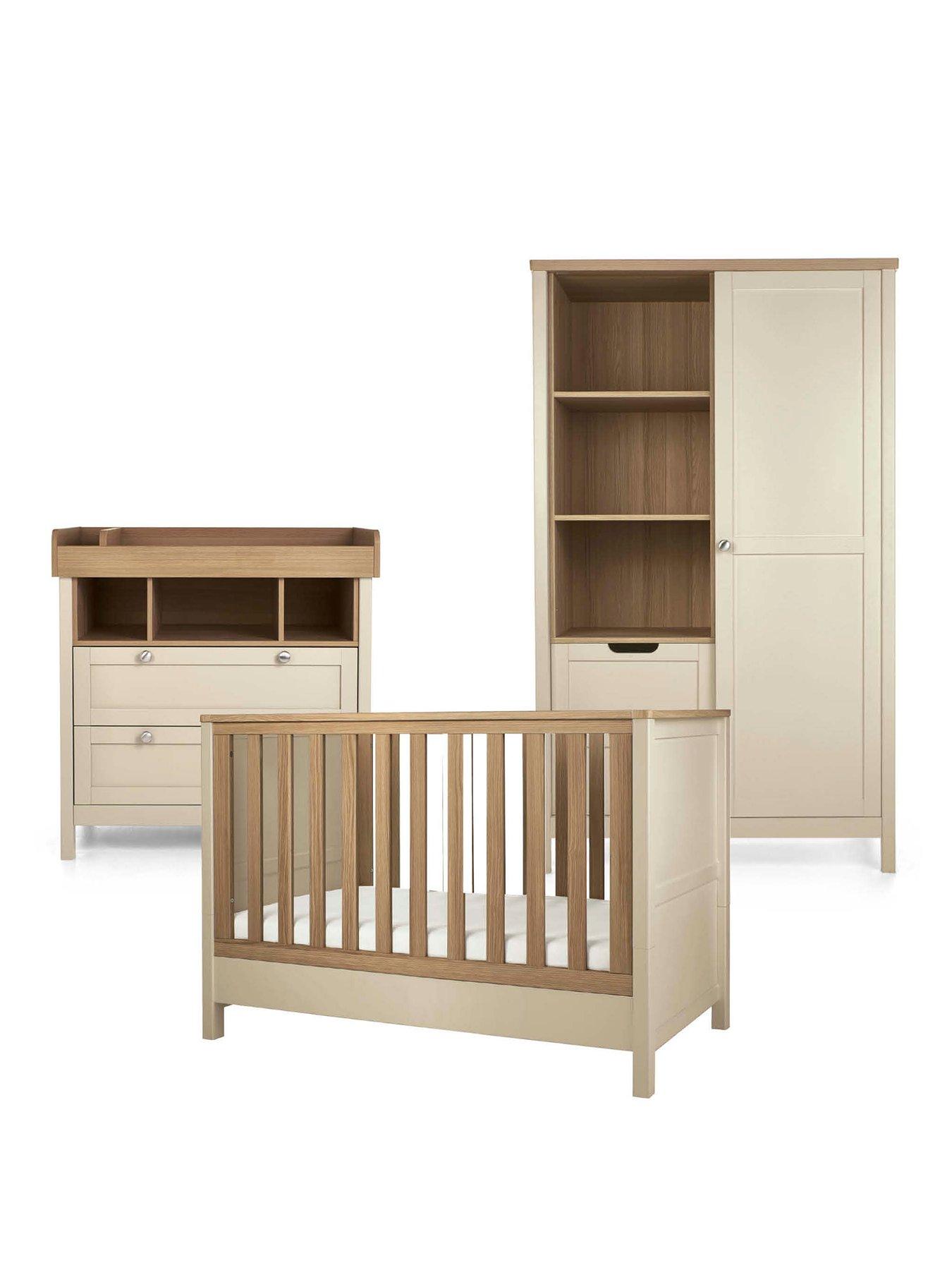 Image 2 of 7 of Mamas & Papas Harwell Convertible Cot Range (Convertible Cot, Dresser &amp; Wardrobe) - Cashmere