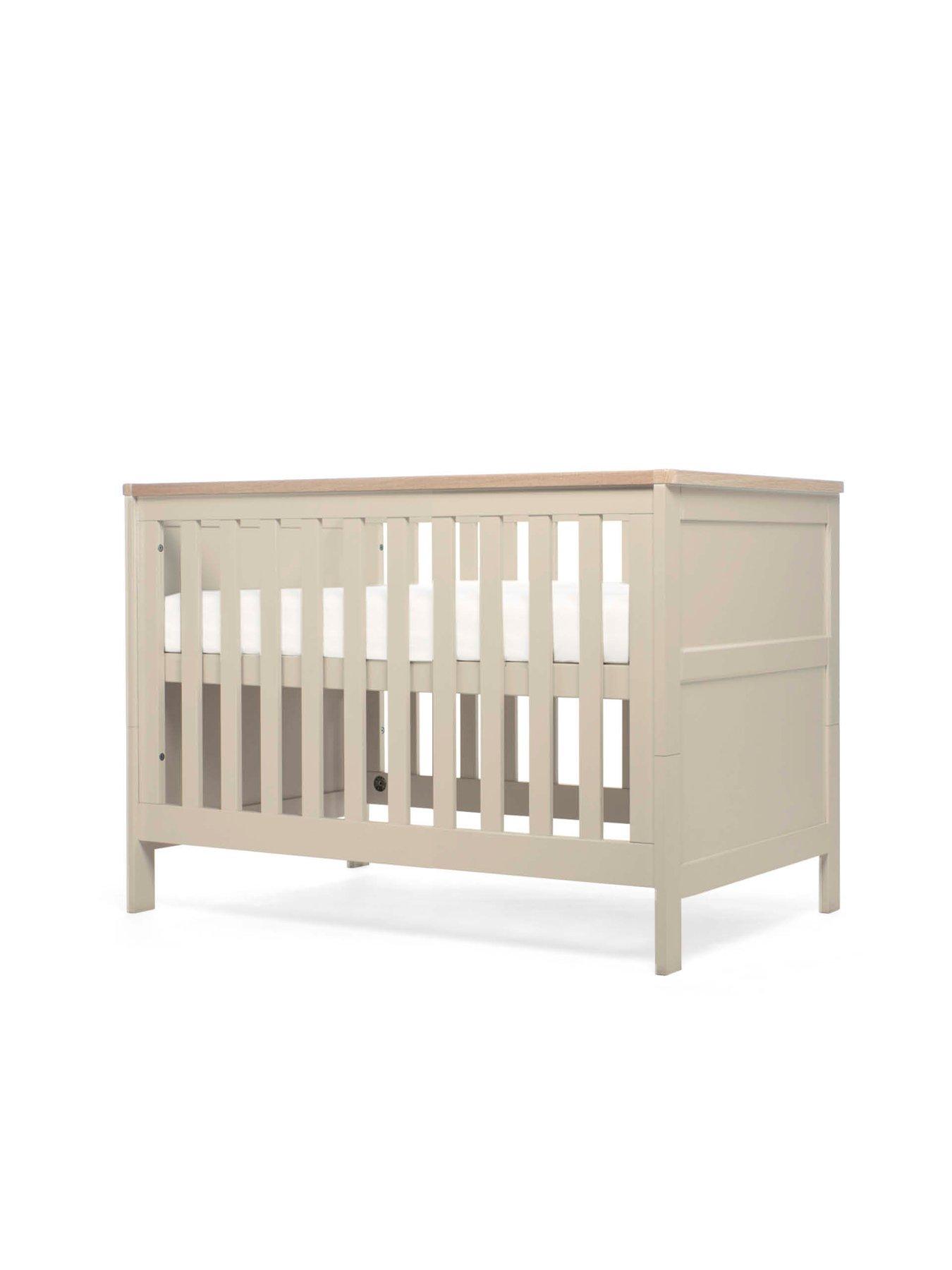  image of mamas-papas-wedmore-convertible-cot-set-convertible-cot-amp-dresser-pebble