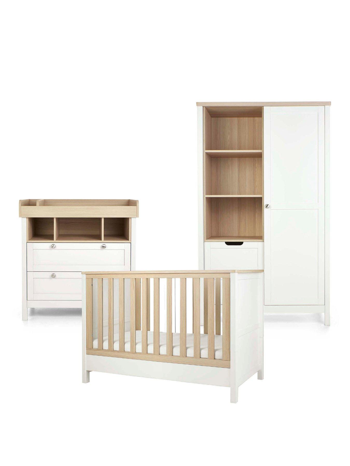 Image 2 of 7 of Mamas & Papas Harwell Convertible Cot Range (Convertible Cot, Dresser & Wardrobe) - White