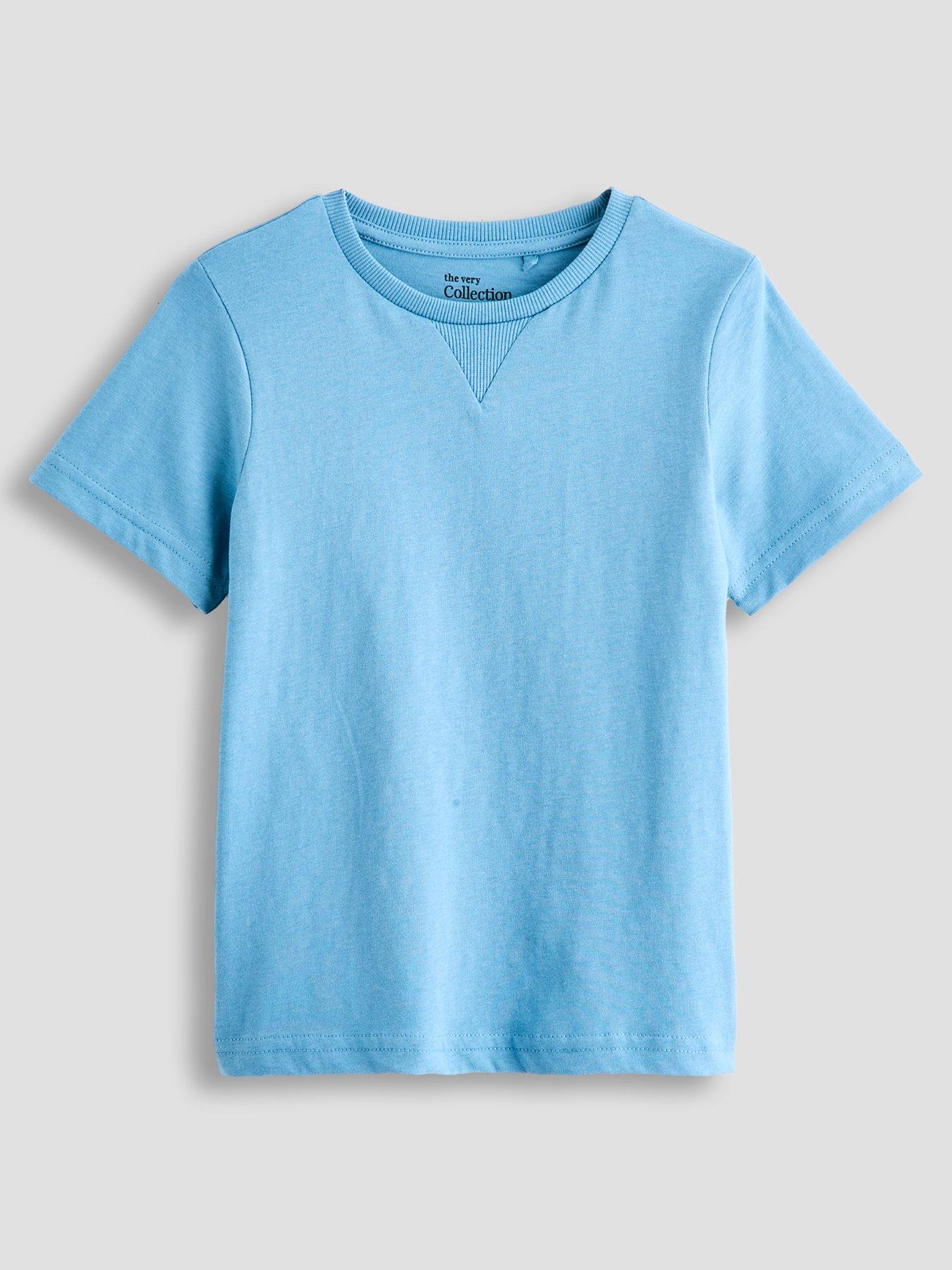 Image 2 of 4 of The Very Collection Boys Short Sleeve 3 Pack Dropped Shoulder Tshirt - Multi