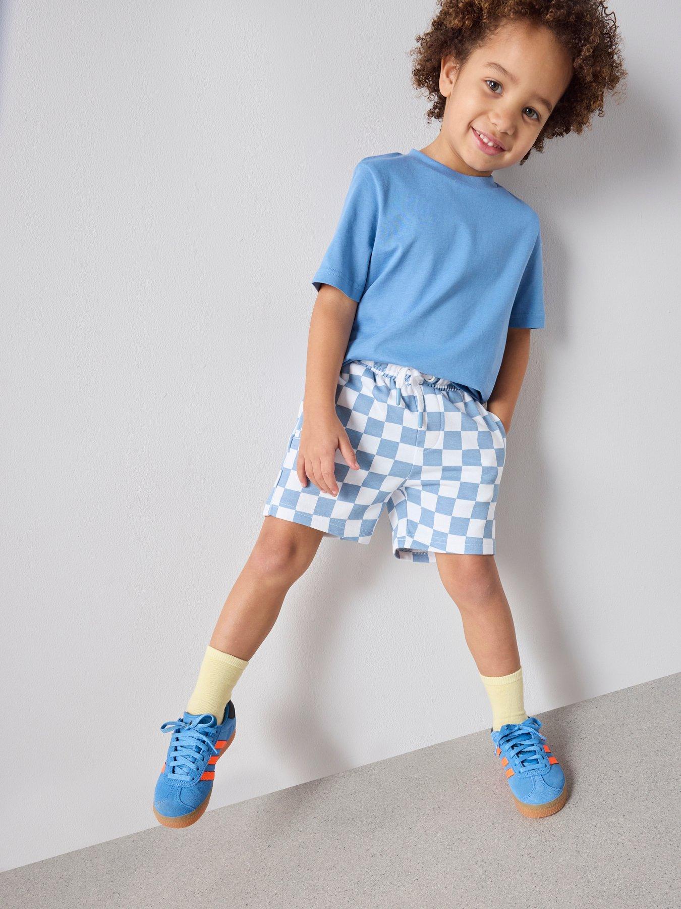 The Very Collection Boys Checkerboard Print Shorts - Multi