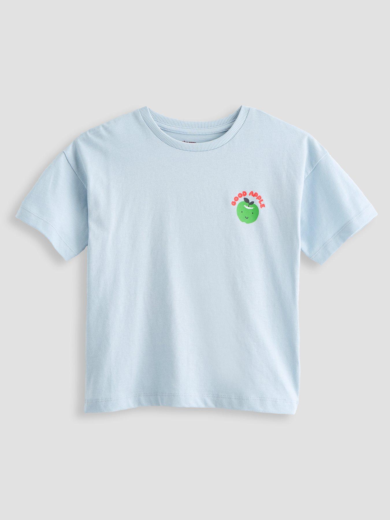 Image 3 of 5 of The Very Collection Boys 2 Pack Fruit Print Short Sleeve Tshirts - Blue