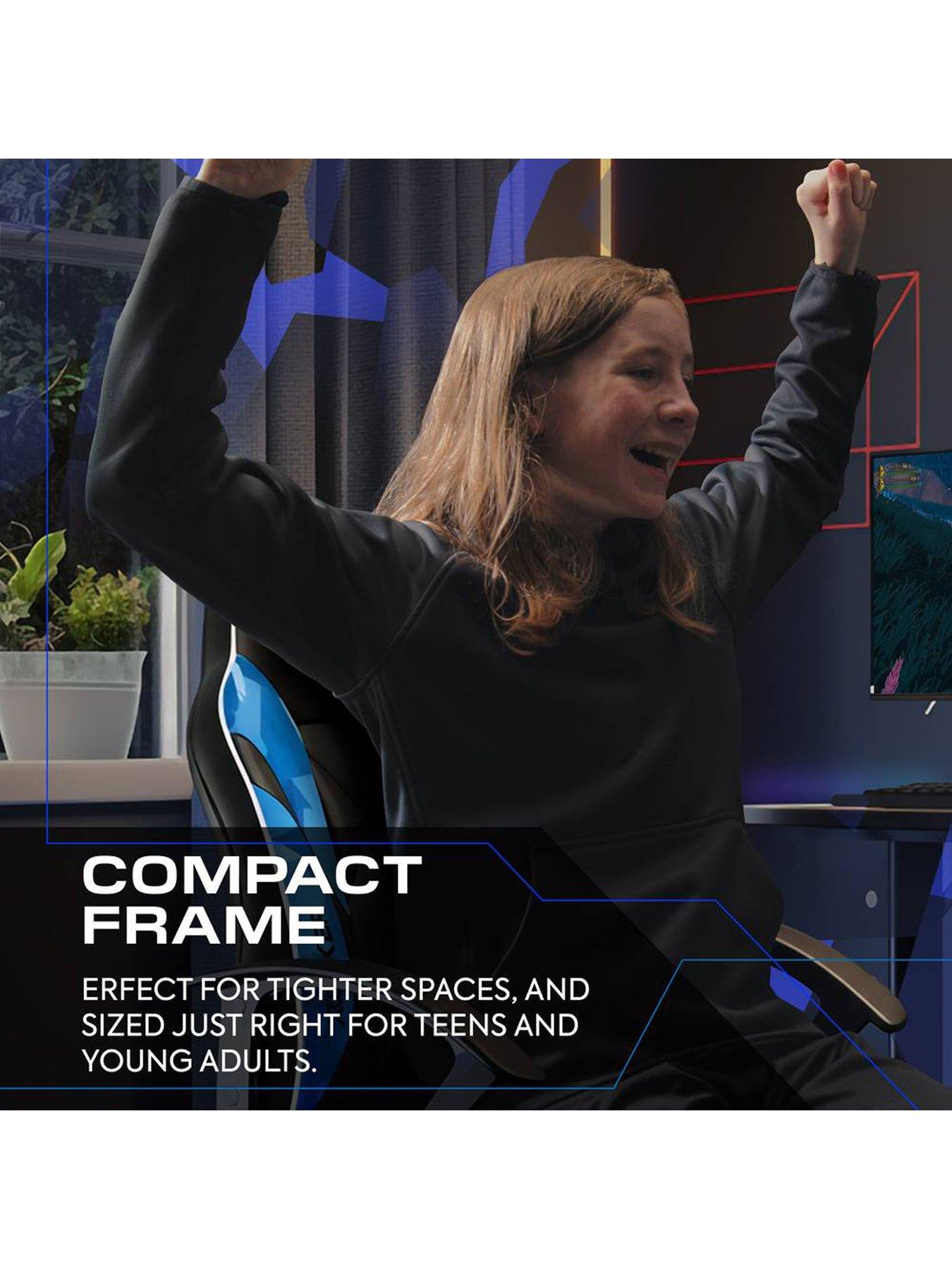 Image 6 of 7 of X Rocker Exclusive Saturn Ergonomic PC Office Gaming Chair - Blue Camo