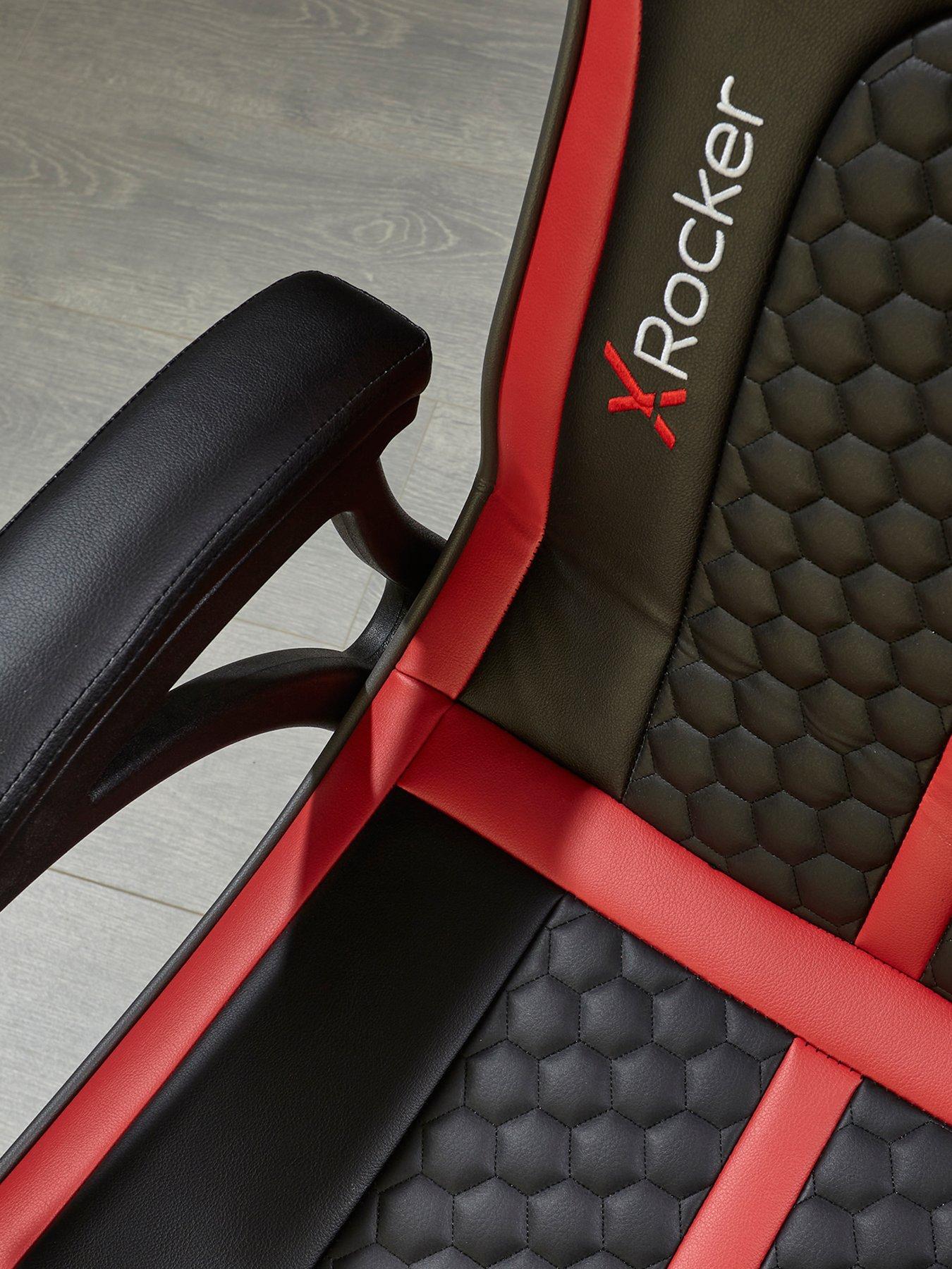  image of x-rocker-evora-21-audio-console-gaming-chair-black-red