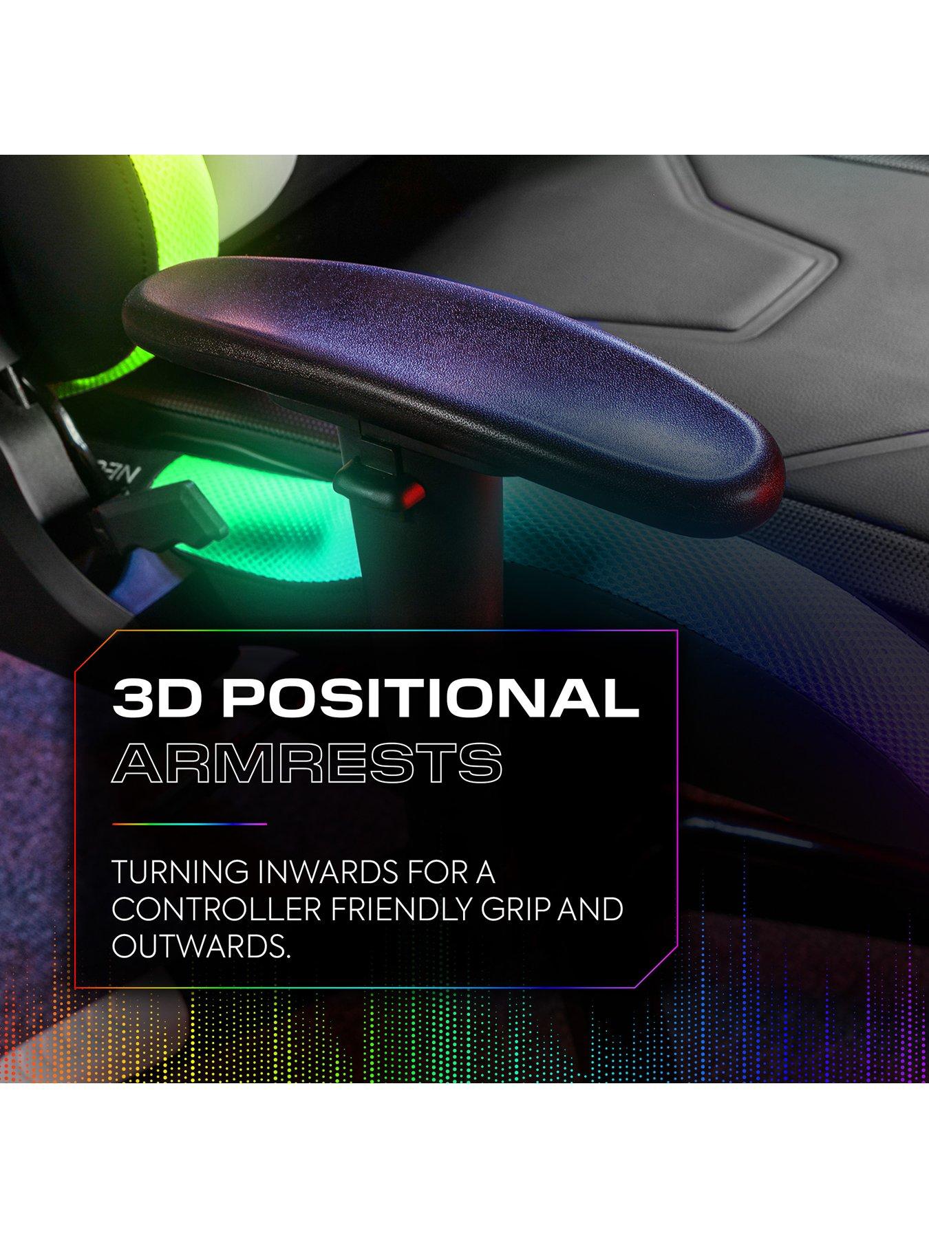  image of x-rocker-agility-rgb-esport-ergonomic-gaming-chair-with-app-controlnbsp--black