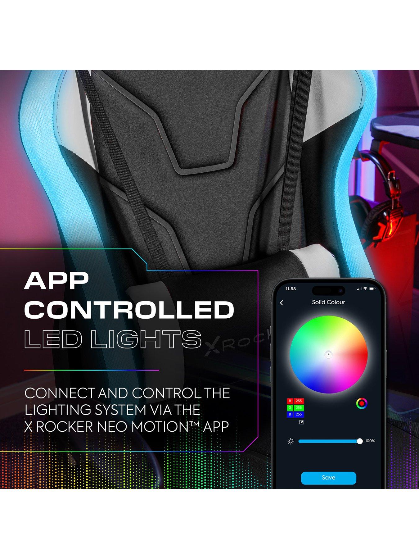  image of x-rocker-gaming-bundle-infinity-rgb-desk-and-agility-esport-rgb-office-gaming-chair