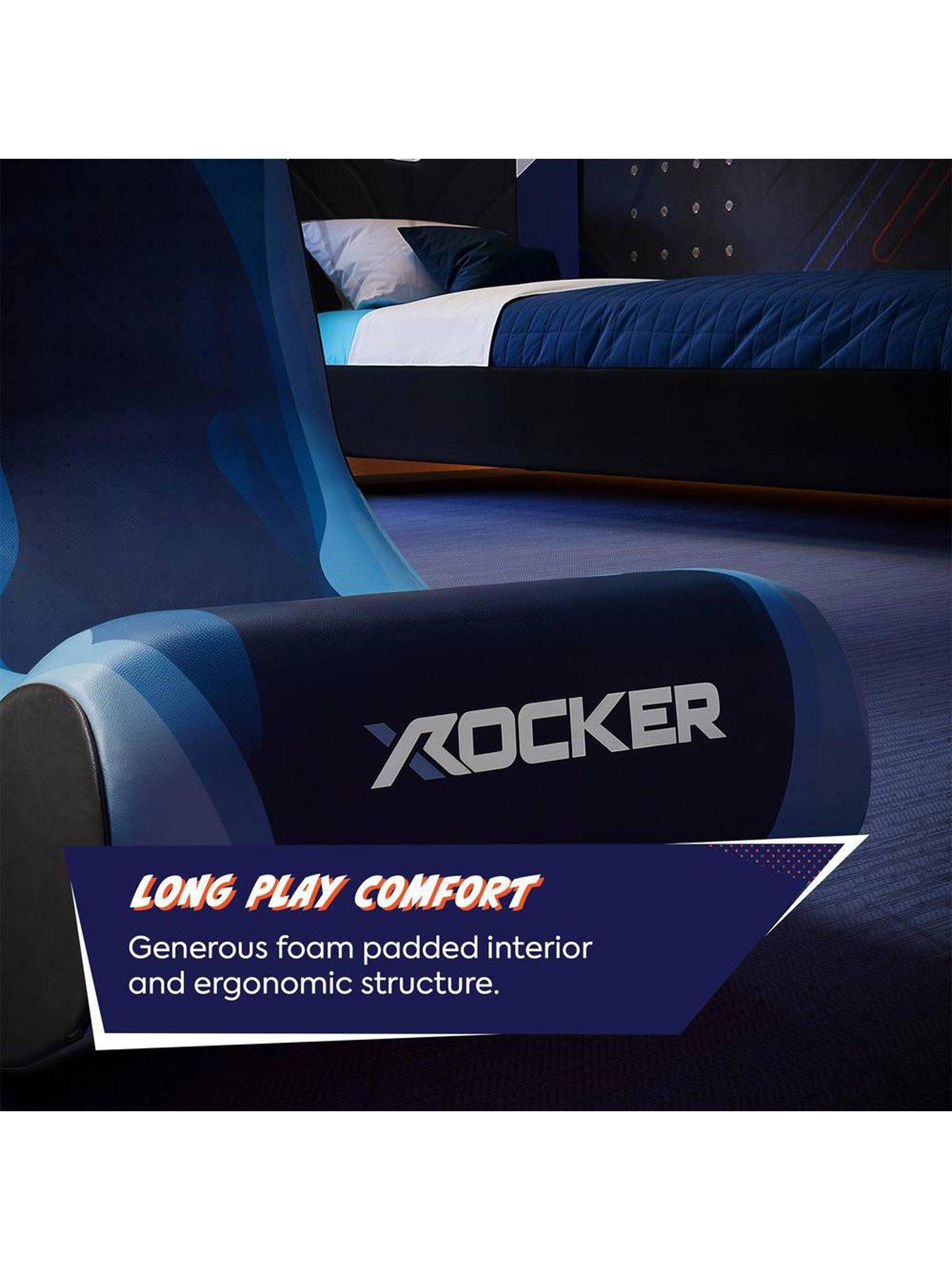  image of x-rocker-video-rocker-gaming-chair-for-kids-lava-blue