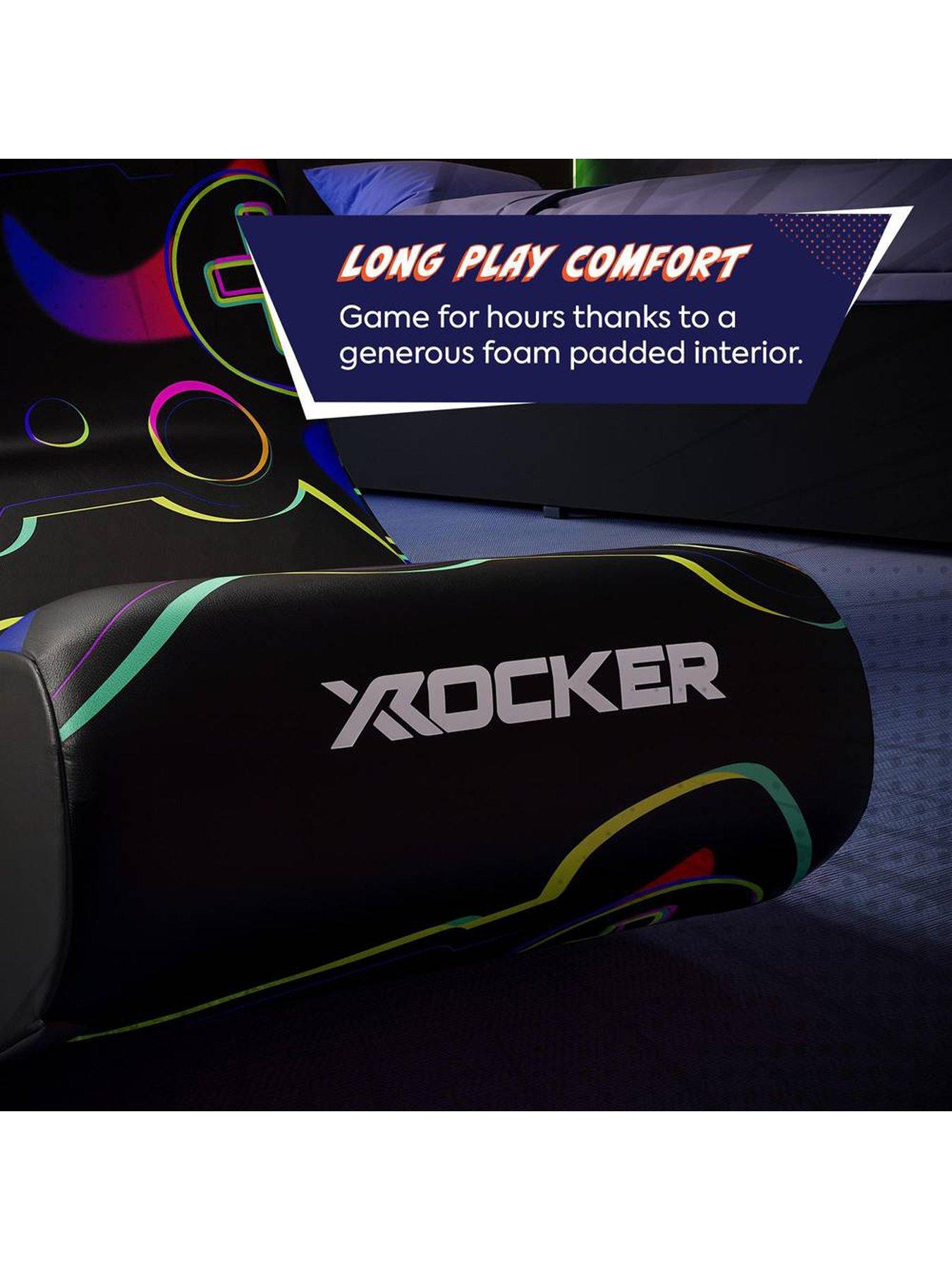 Image 4 of 6 of X Rocker Video Rocker Gaming Chair for Kids - Gamepad Black
