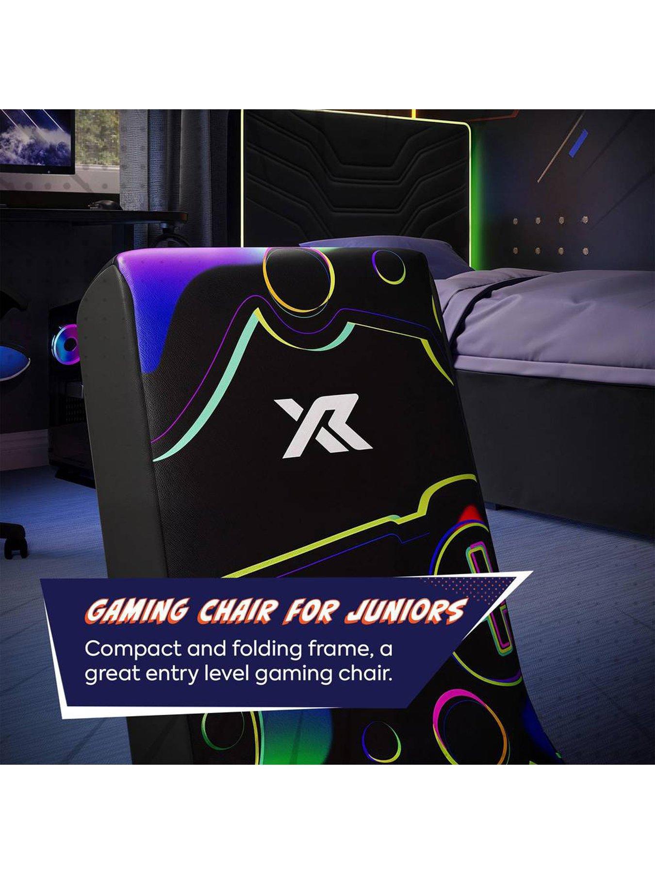 Image 5 of 6 of X Rocker Video Rocker Gaming Chair for Kids - Gamepad Black