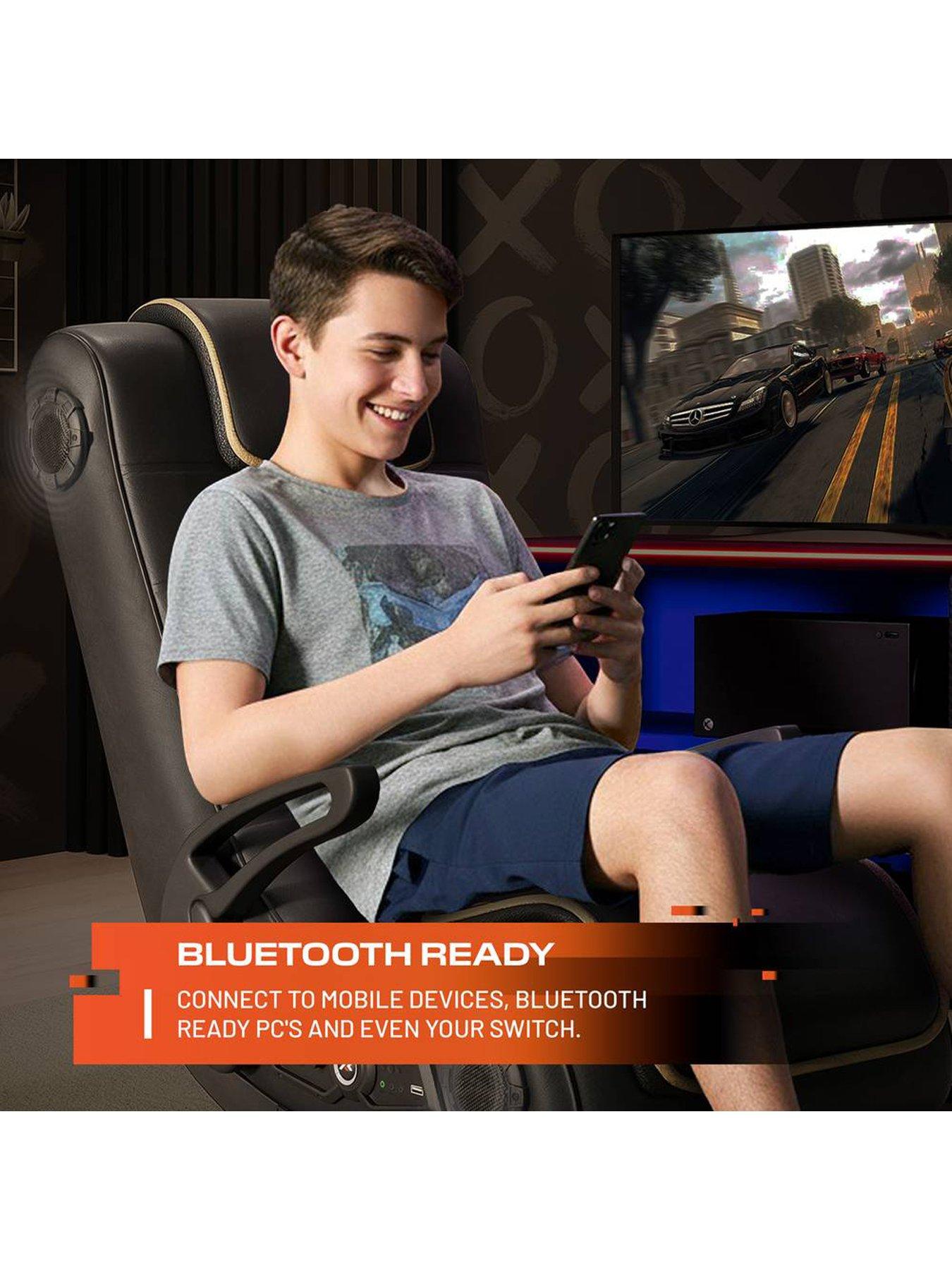  image of x-rocker-sentinel-41-bluetooth-audio-floor-rocker-gaming-chair-black-gold