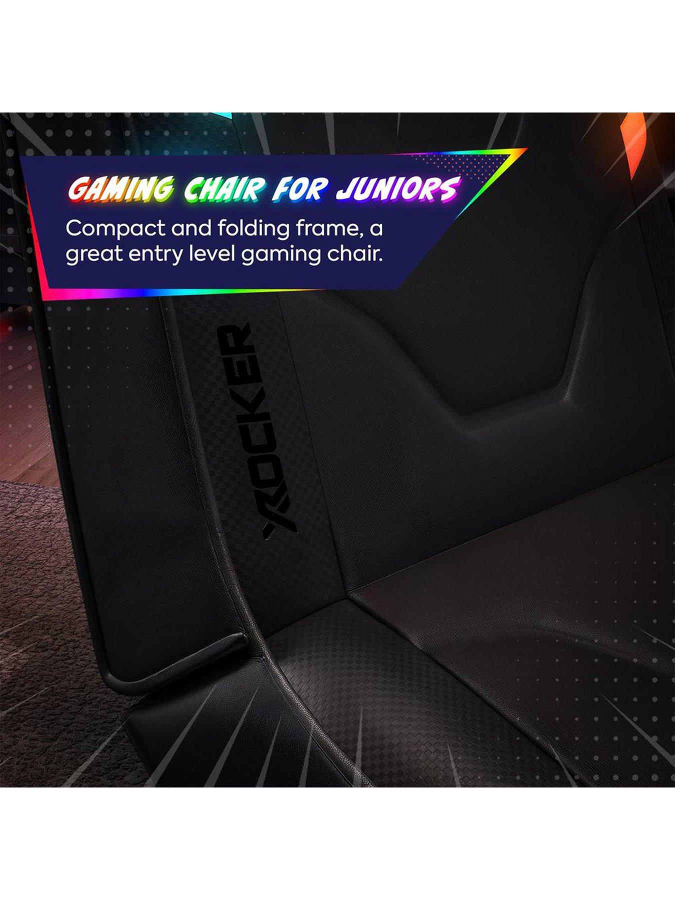 Image 6 of 7 of X Rocker X Rocker Shadow RGB 2.0 Audio Floor Rocker Gaming Chair with App Control - Black