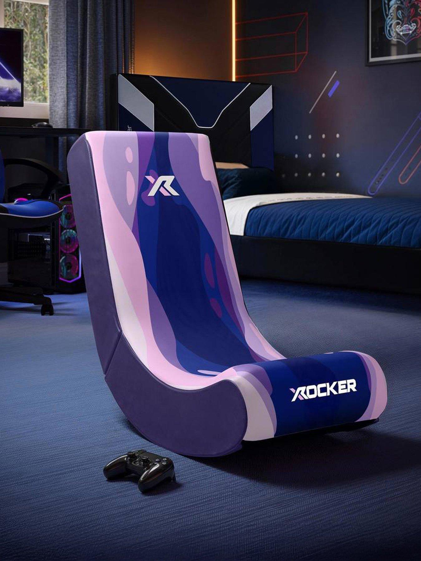 X Rocker Video Rocker Gaming Chair for Kids - Lava Pink