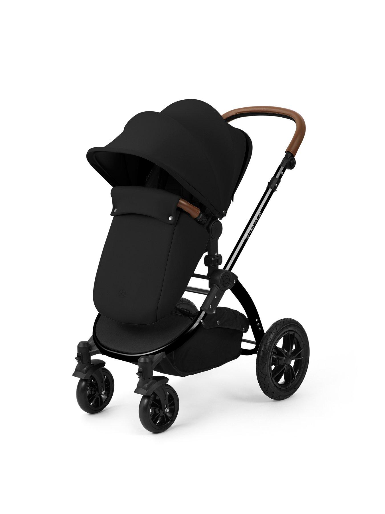 Image 3 of 7 of Ickle Bubba Stomp Luxe 12 Piece Travel System with i-Size Nimbus Car Seat & Spin ISOFIX Base - Black / Midnight / Tan