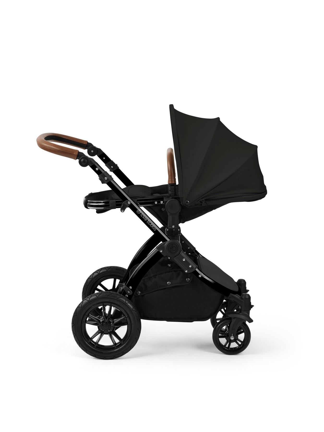 Image 5 of 7 of Ickle Bubba Stomp Luxe 12 Piece Travel System with i-Size Nimbus Car Seat & Spin ISOFIX Base - Black / Midnight / Tan