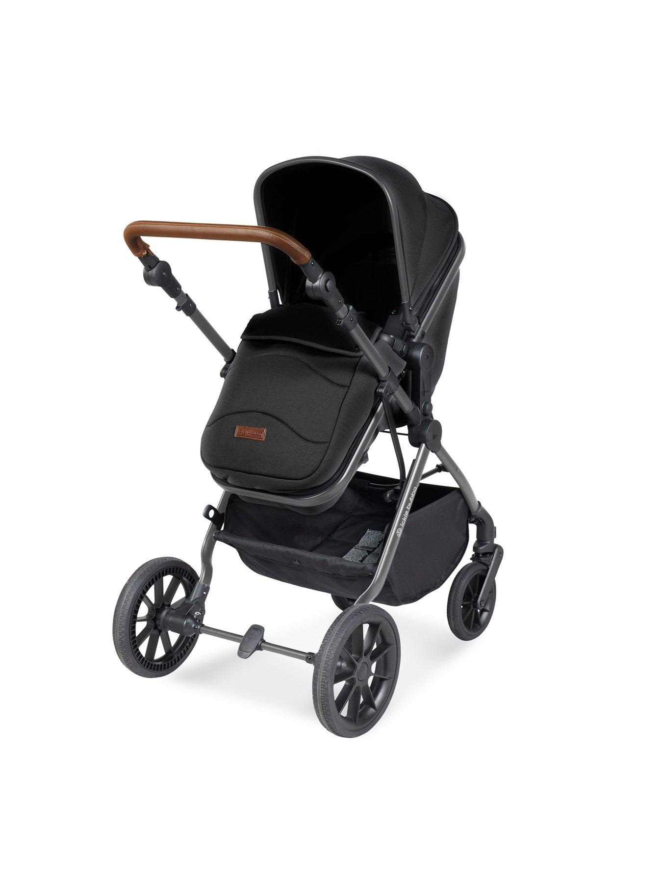 Image 4 of 6 of Ickle Bubba Cosmo 9 Piece Travel System with i-Size Nimbus Car Seat & Spin ISOFIX Base - Gunmetal / Black / Tan