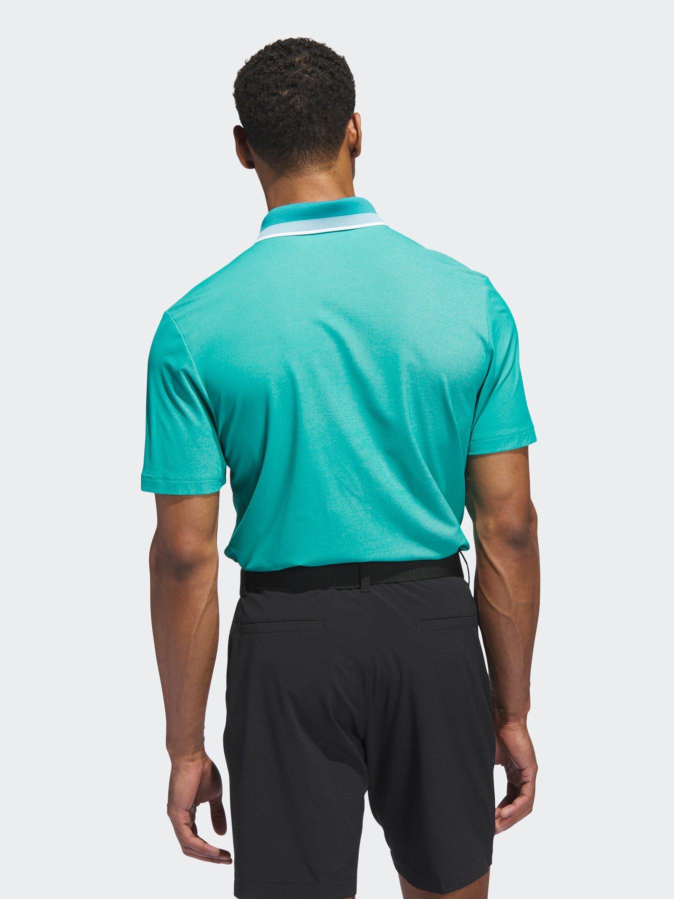 Image 2 of 5 of adidas Mens Golf Ultimate365 Tour Twistknit Pique Polo Shirt - Green