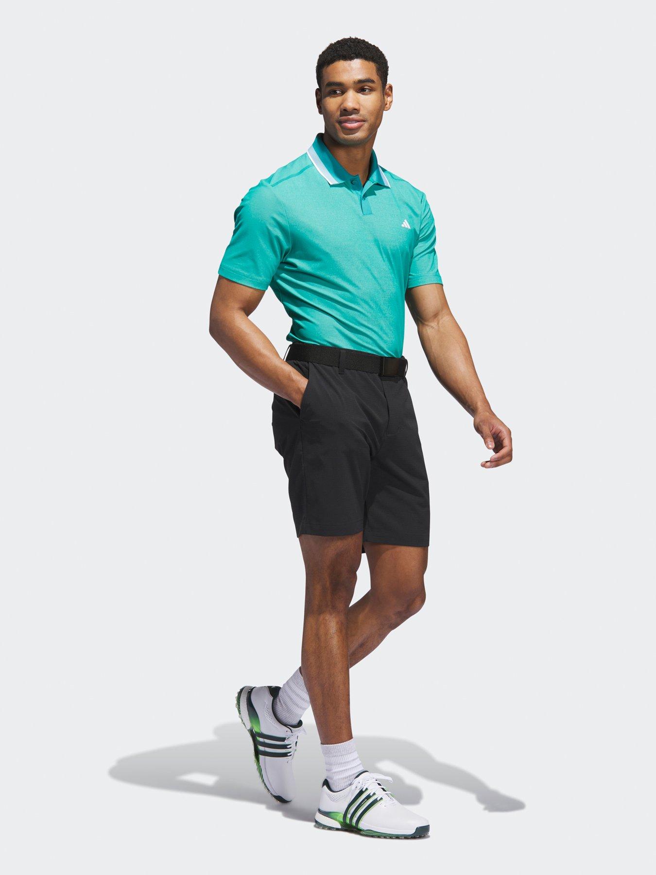 Image 3 of 5 of adidas Mens Golf Ultimate365 Tour Twistknit Pique Polo Shirt - Green
