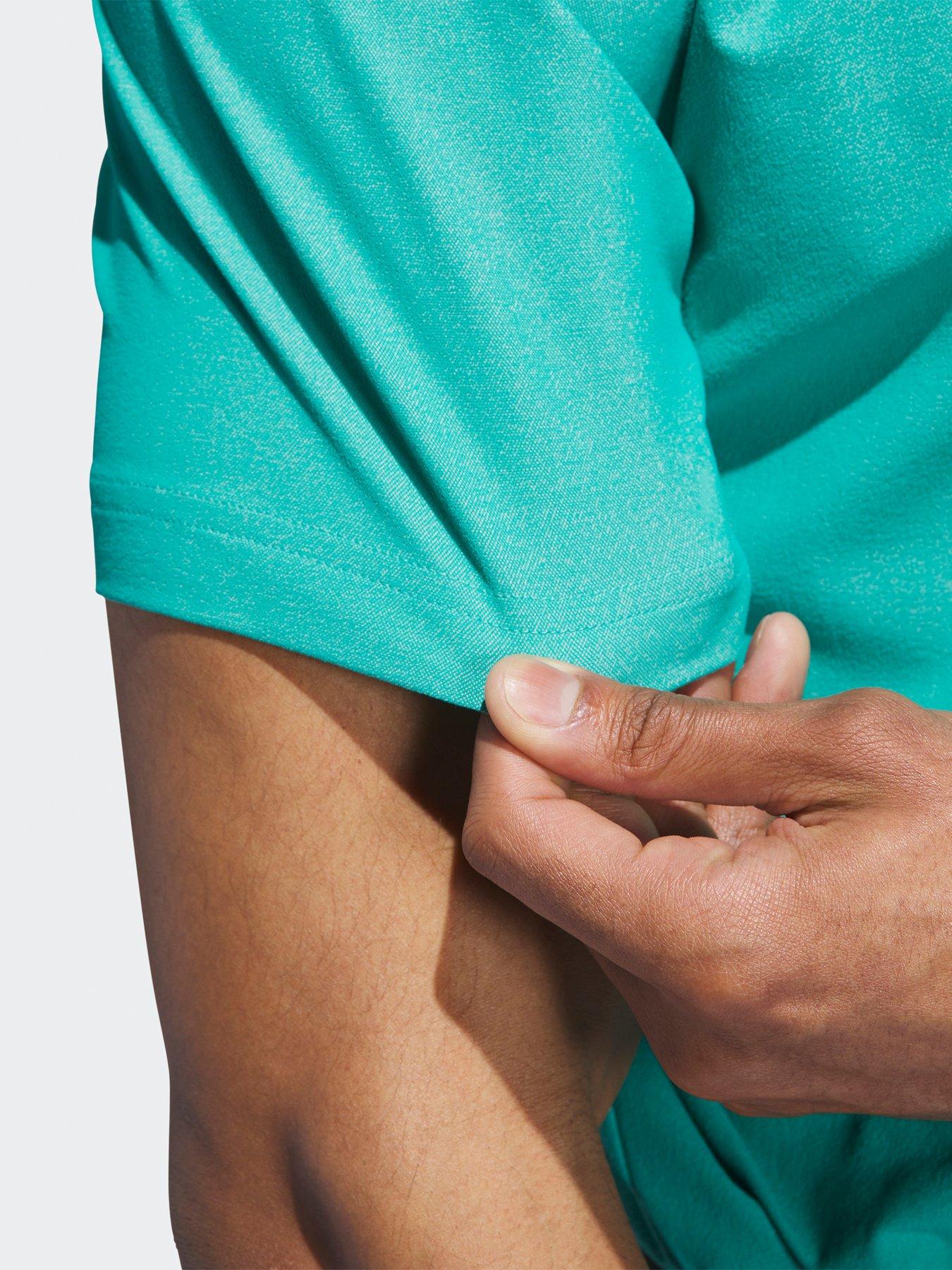 Image 5 of 5 of adidas Mens Golf Ultimate365 Tour Twistknit Pique Polo Shirt - Green