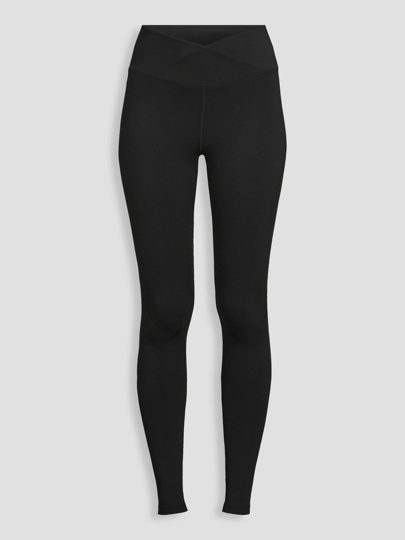 Image 7 of 7 of The Very Collection Womens Wrap Waist Stretch Leggings - Black