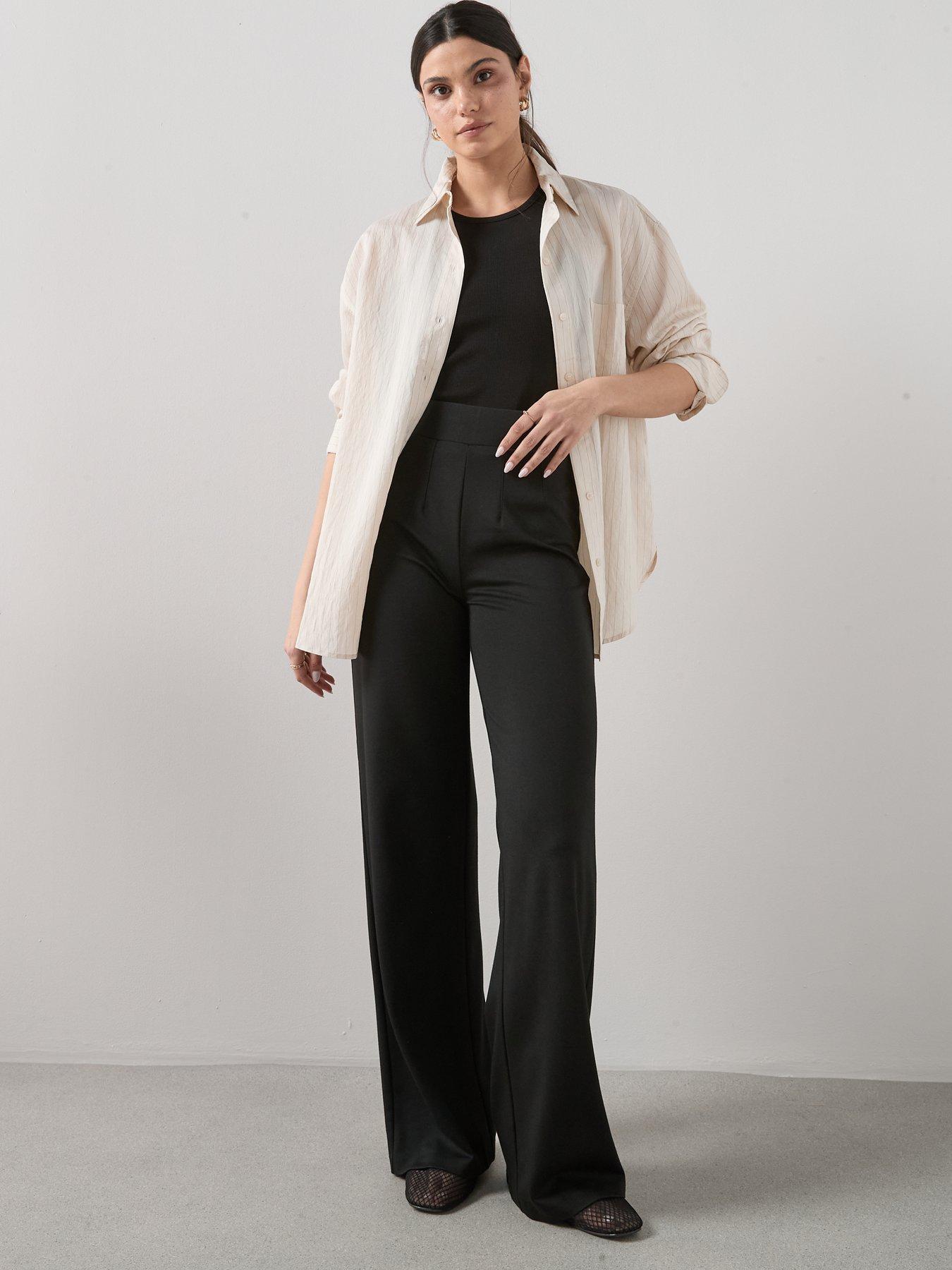 Image 6 of 6 of The Very Collection Stretch High Waist Wide Leg Trouser