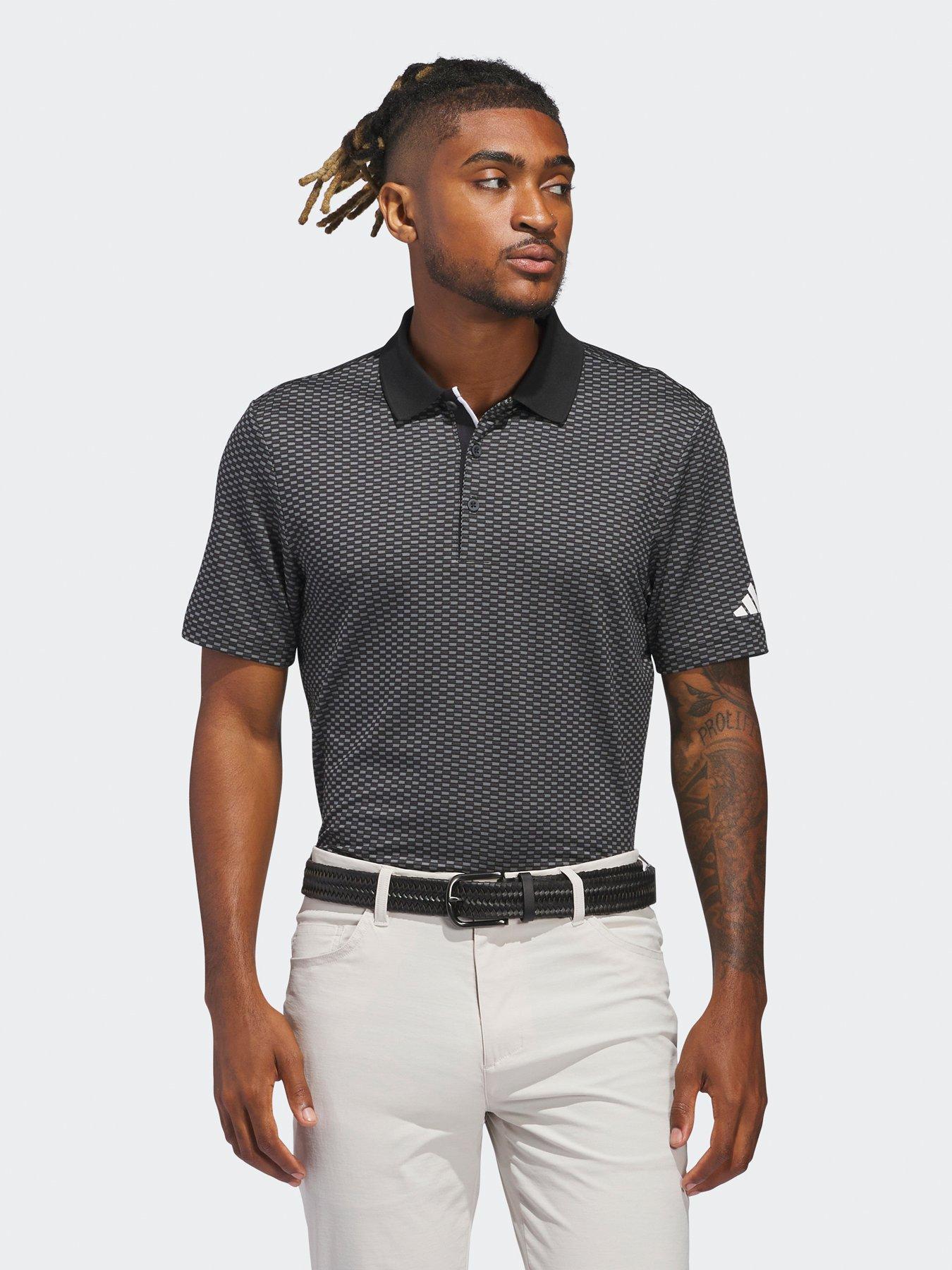 undefined Mens Golf Beyond Textured Polo Shirt - Black