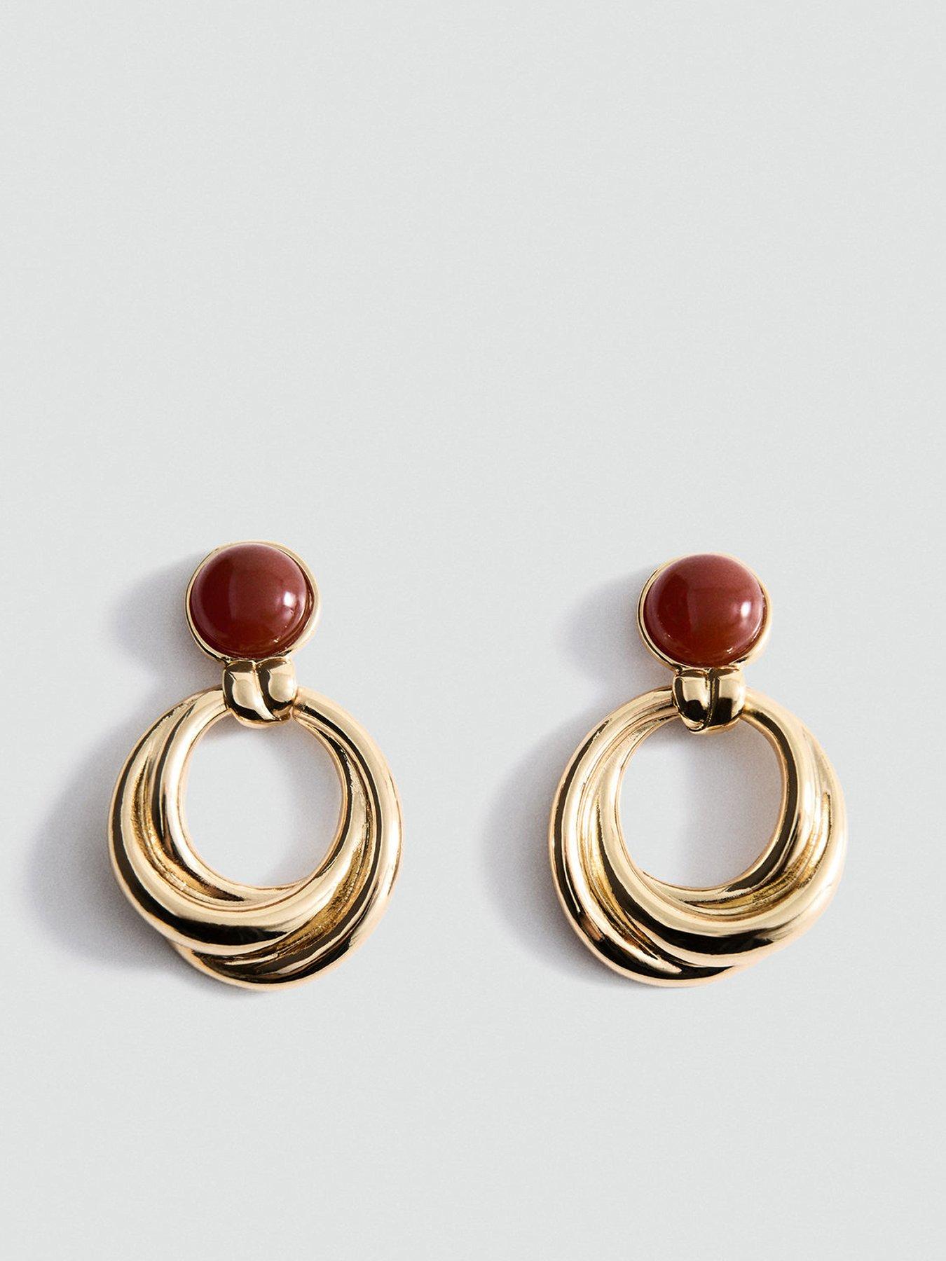 undefined Mixed Hoop Earrings - Gold