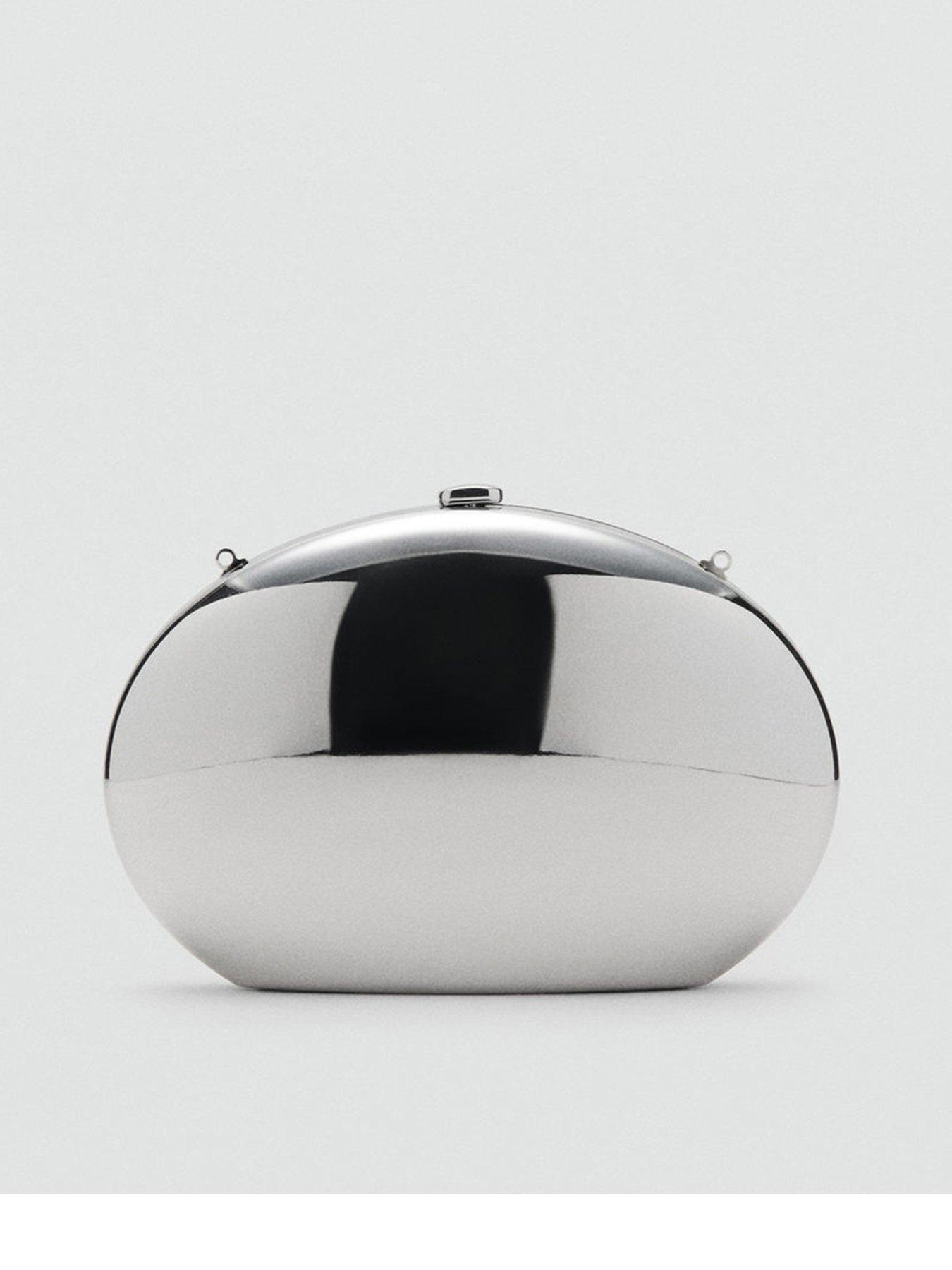 front image of mango-oval-clutch-bag