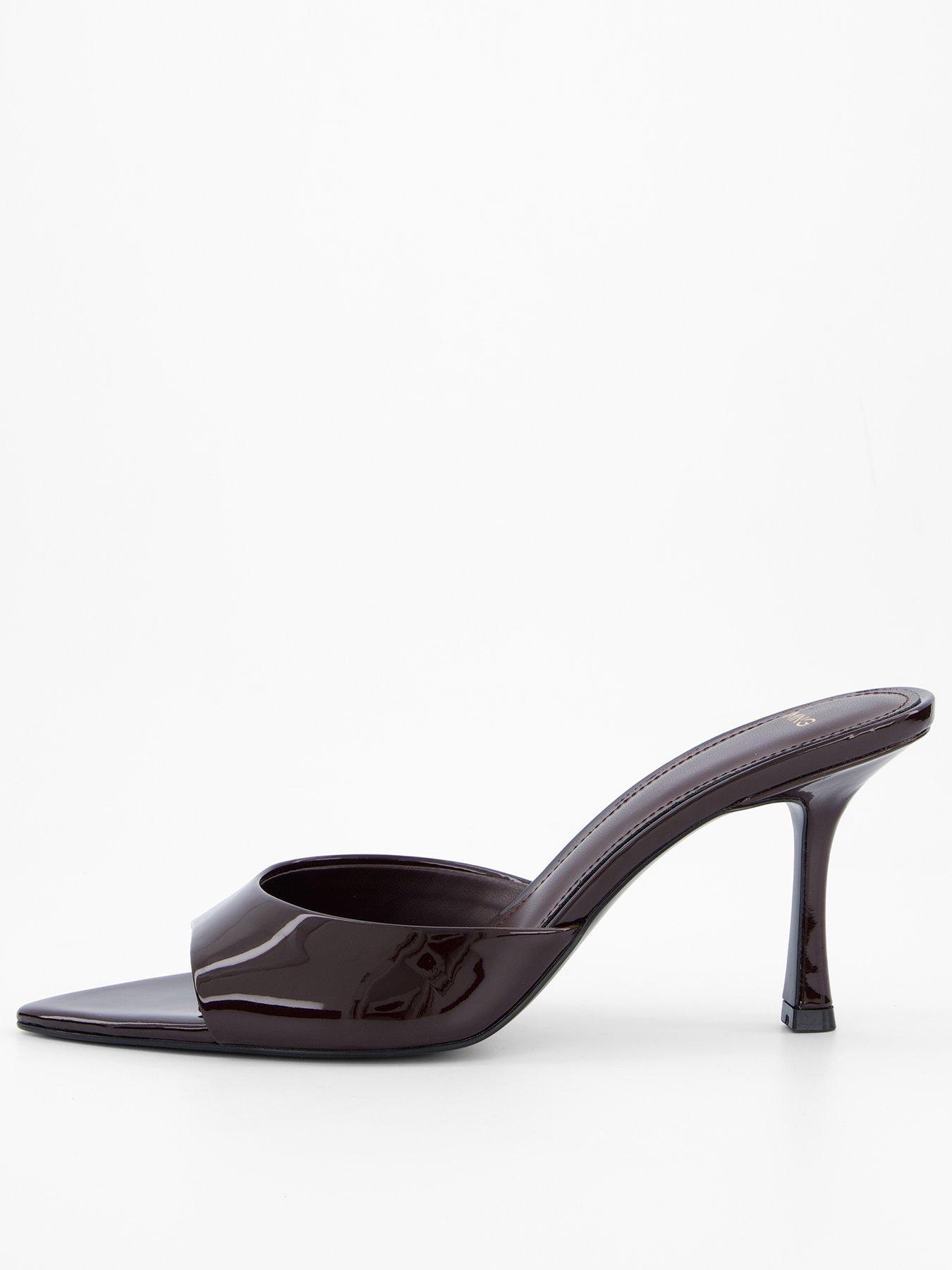 Mango Patent Leather High Heeled Sandals