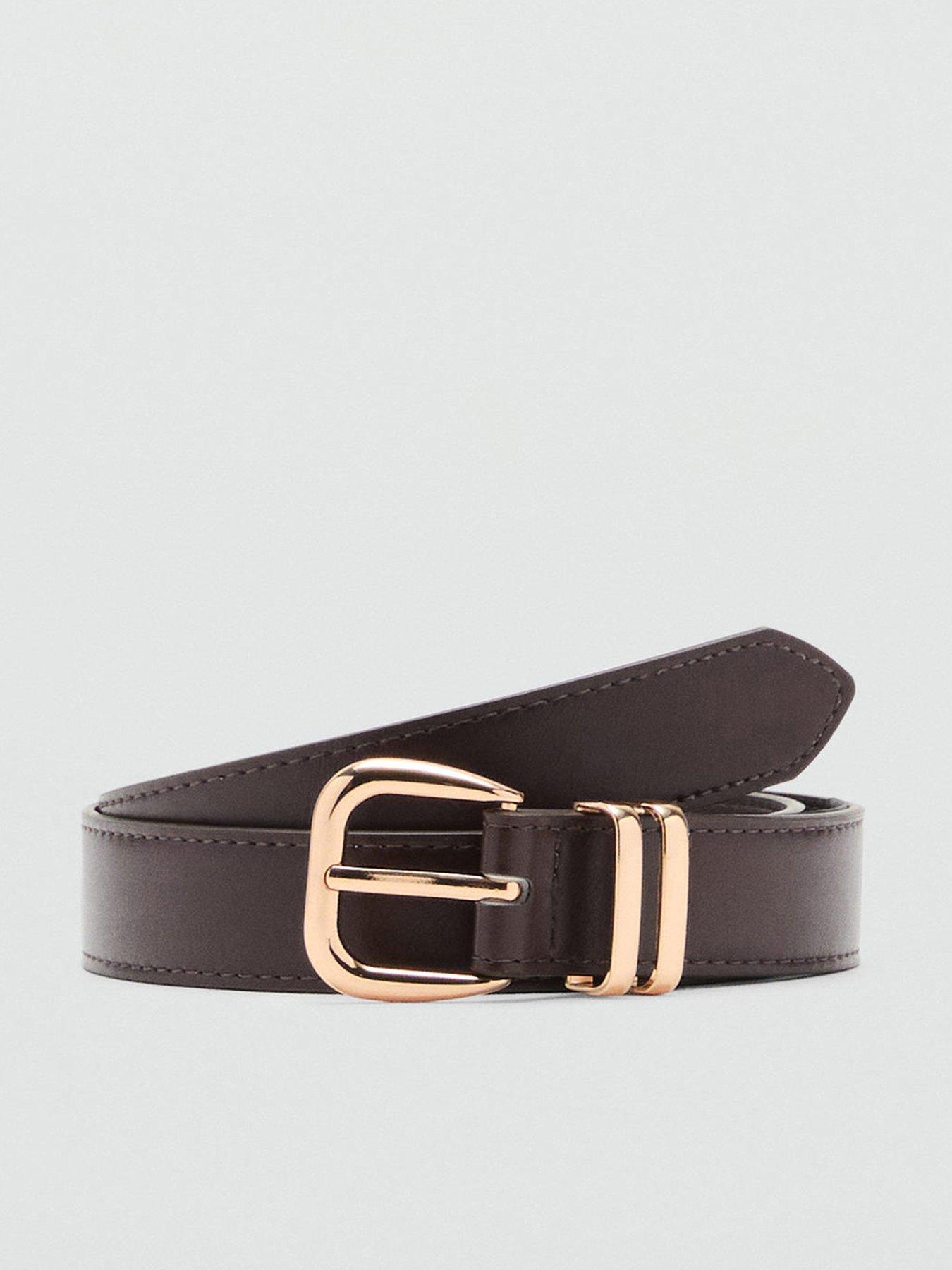 undefined Metal Buckle Belt - Brown