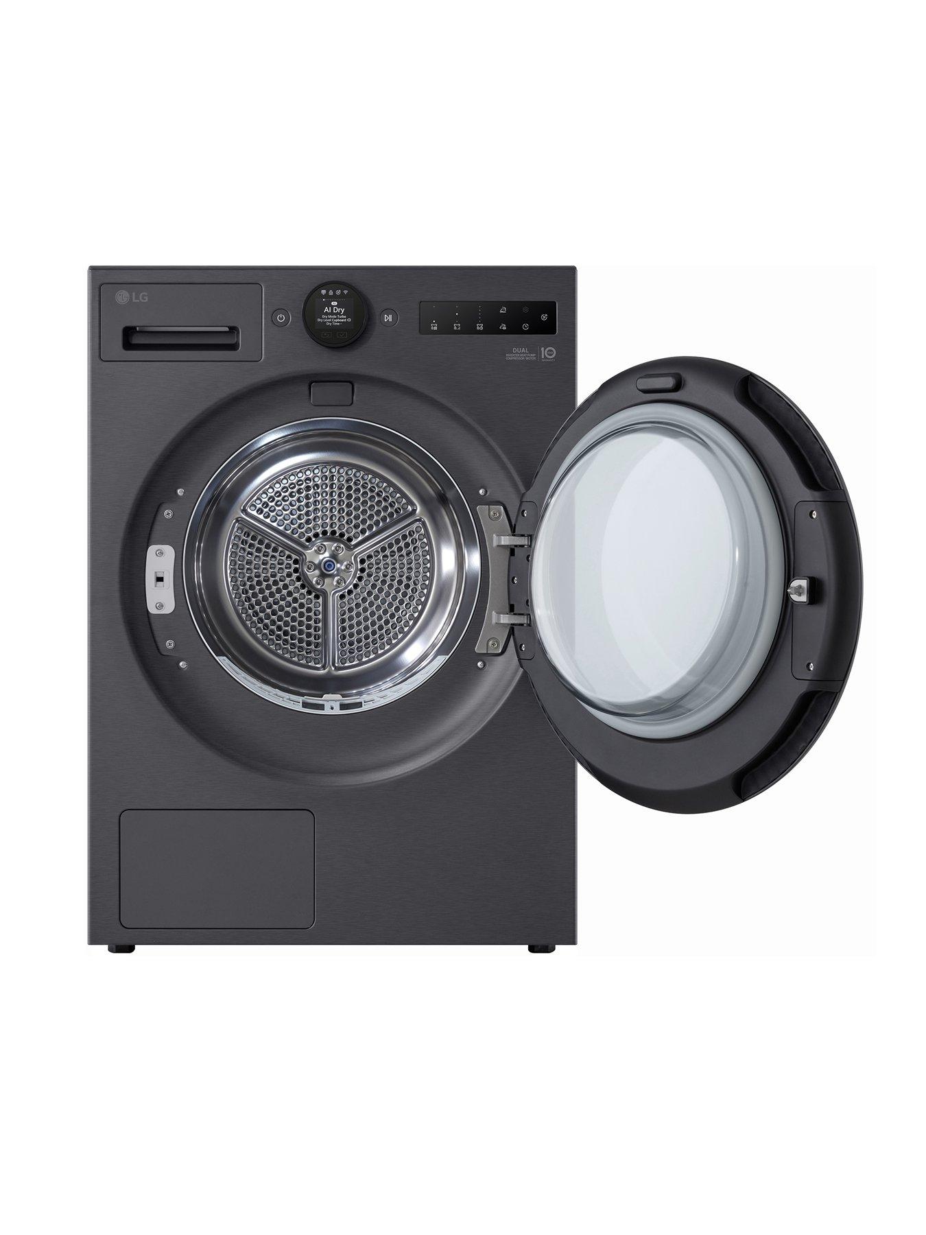 Image 2 of 7 of LG RHX7010TBB 10KG Turbo Dry Tumble Dryer essence matte black