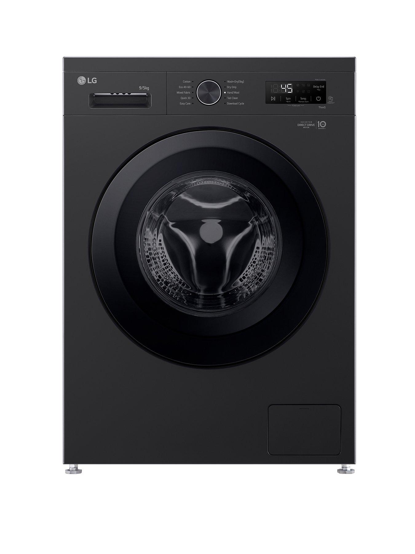 LG W4X1095NNK 9KG / 5KG 1400 Washer Dryer - Onyx Black