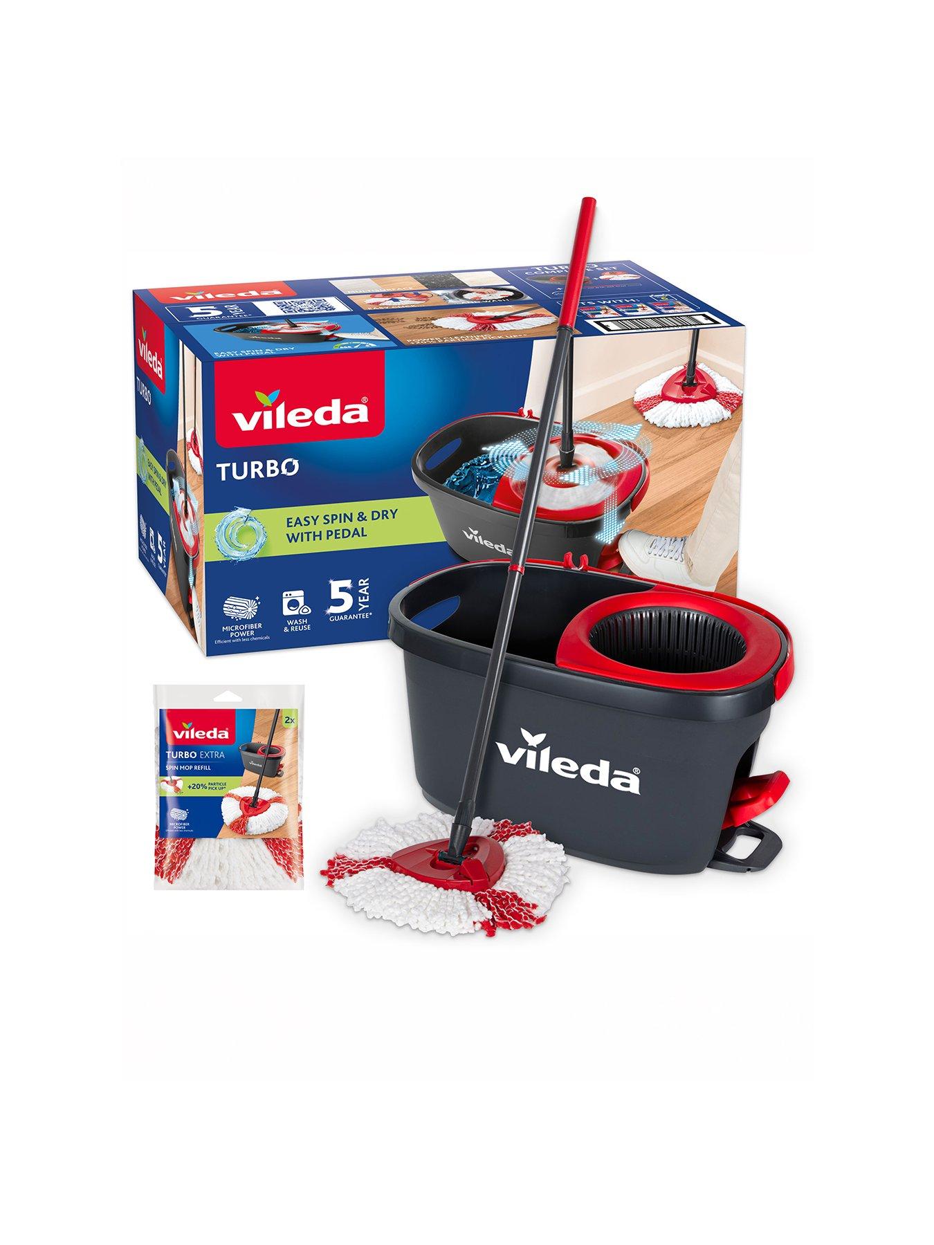 Vileda Turbo 2in1 Spin Mop  &  Bucket Set With Refill