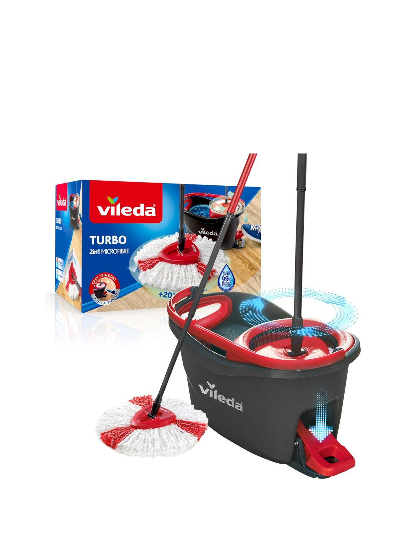 Image 1 of 7 of Vileda Turbo 2in1 Spin Mop &amp; Bucket Set With Refill
