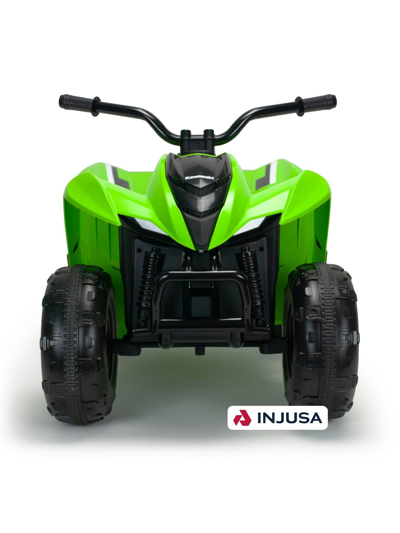 image of injusa-kawasaki-atv-kfx90-quad-12v-ride-on-green