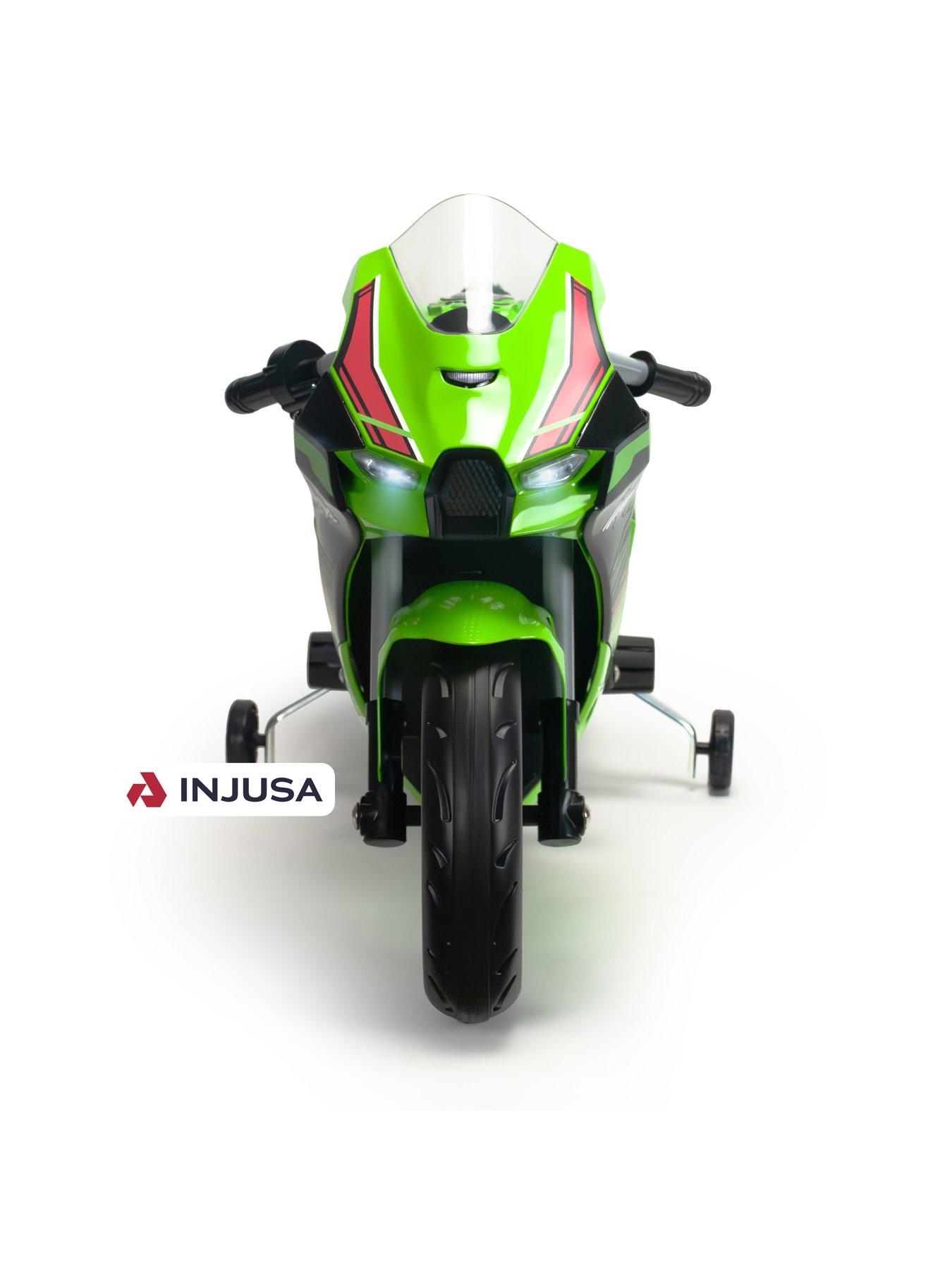  image of injusa-kawasaki-ninja-12-volt-motorbike-ride-on