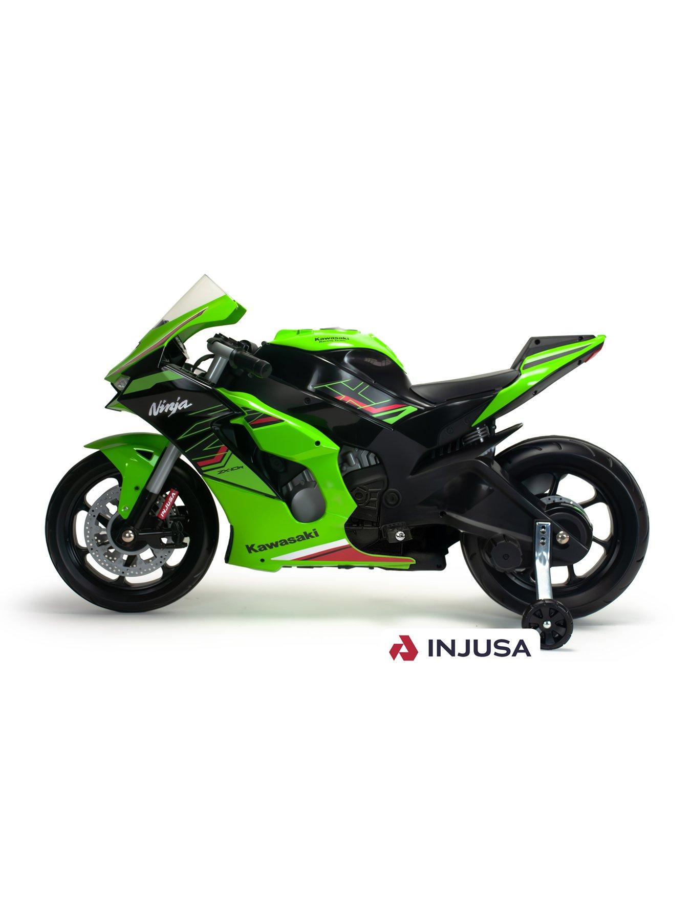  image of injusa-kawasaki-ninja-12-volt-motorbike-ride-on