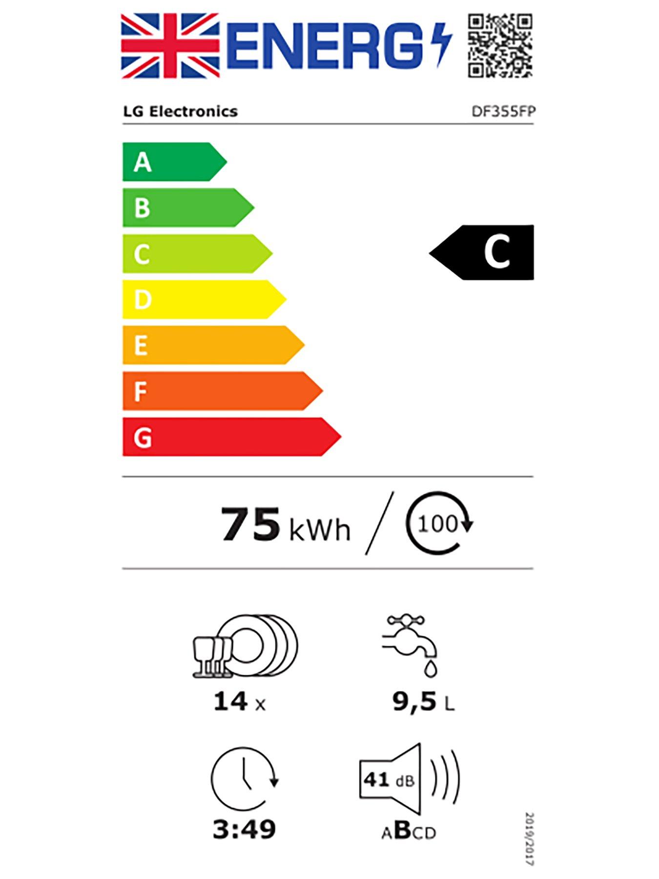Image 7 of 7 of LG DF355FP 14-Setting Auto-Opening Dishwasher - Silver