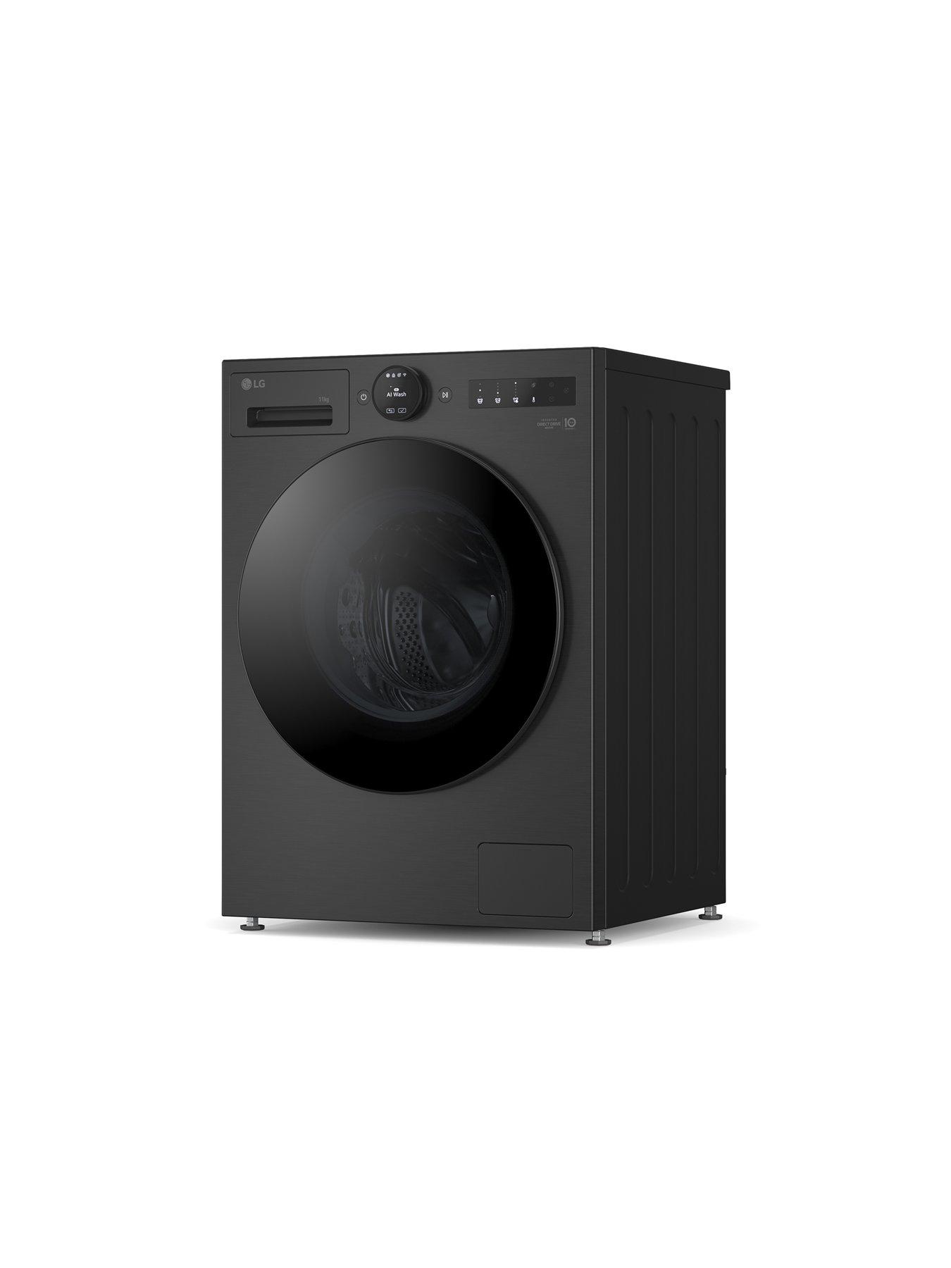 stillFront image of lg-f4x7011tbb-11kg-1400-washing-machine-essence-matte-black