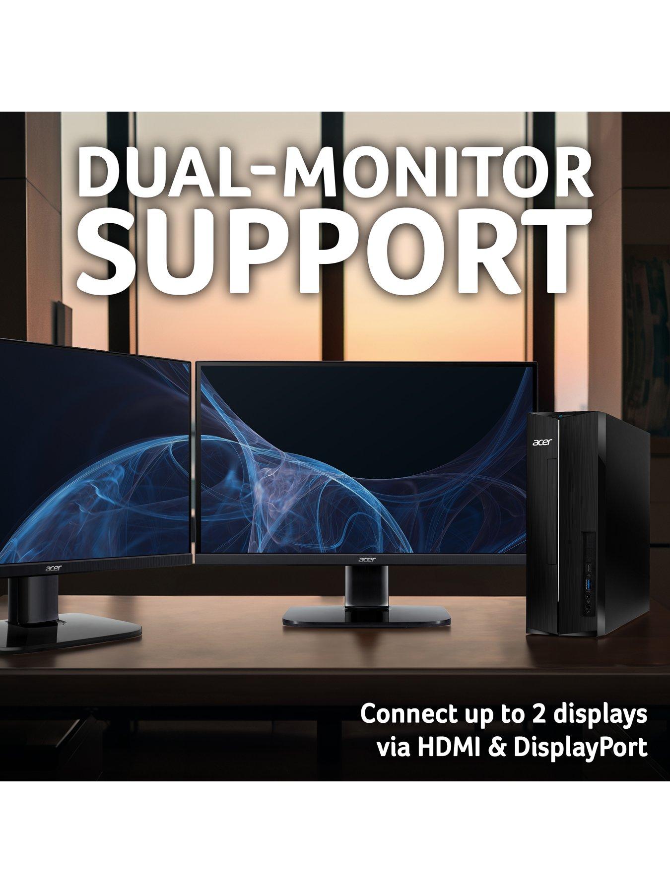 Image 3 of 7 of Acer Aspire XC-1710 Tower Desktop - Intel i3 N305, 8GB, 512GB SSD, Desktop and Monitor Bundle