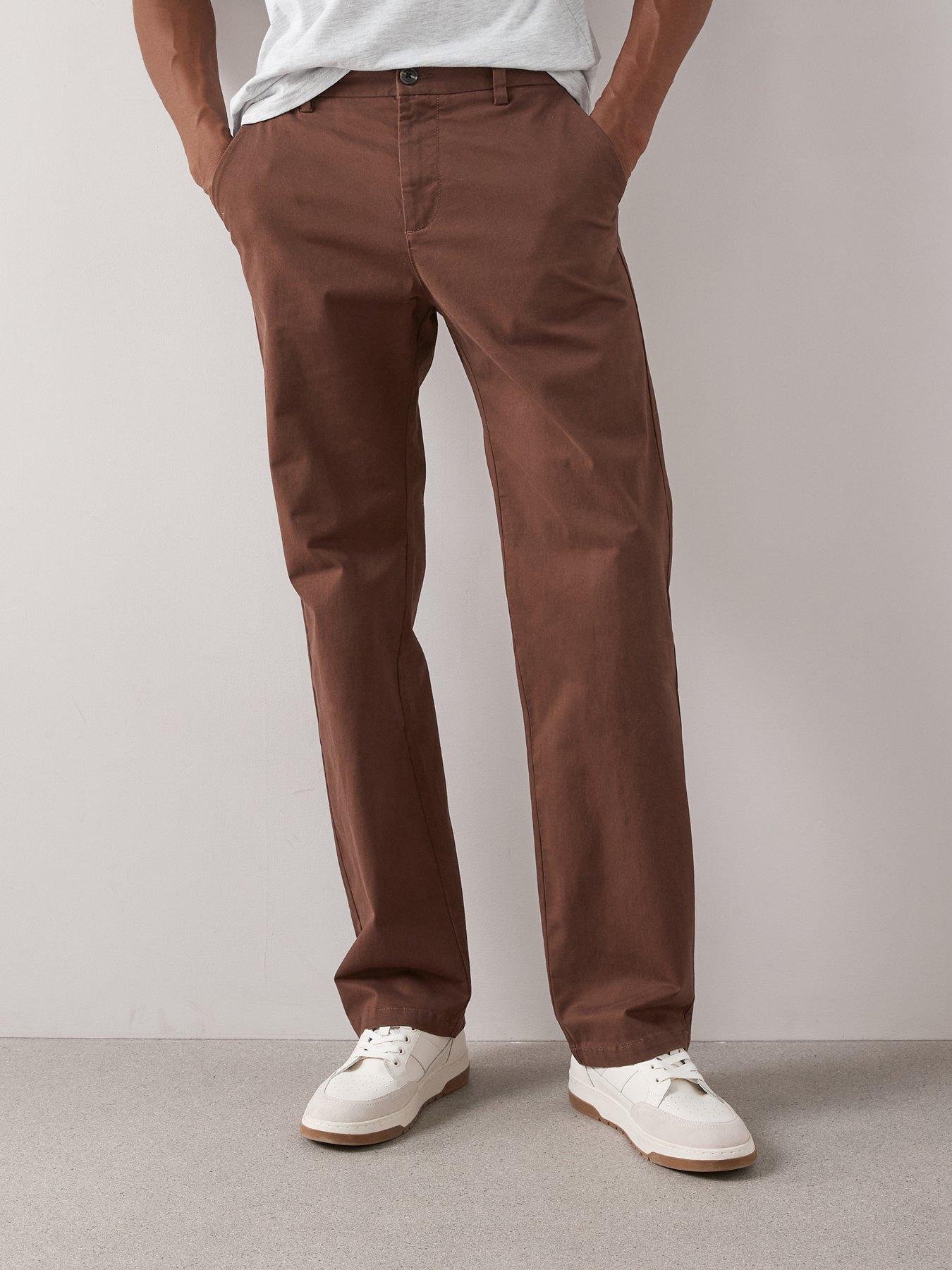 the-very-collection-cotton-rich-loose-fit-chino-trousers-brown