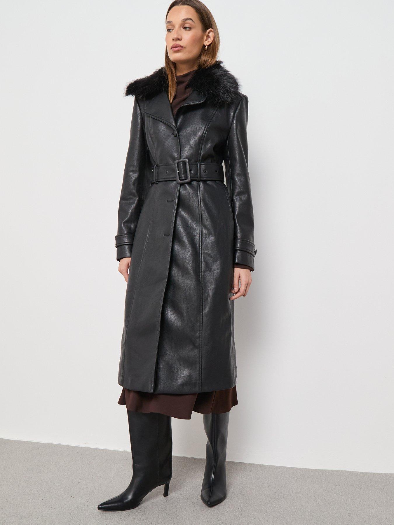Image 3 of 6 of Mango Coat Fernanda - Black