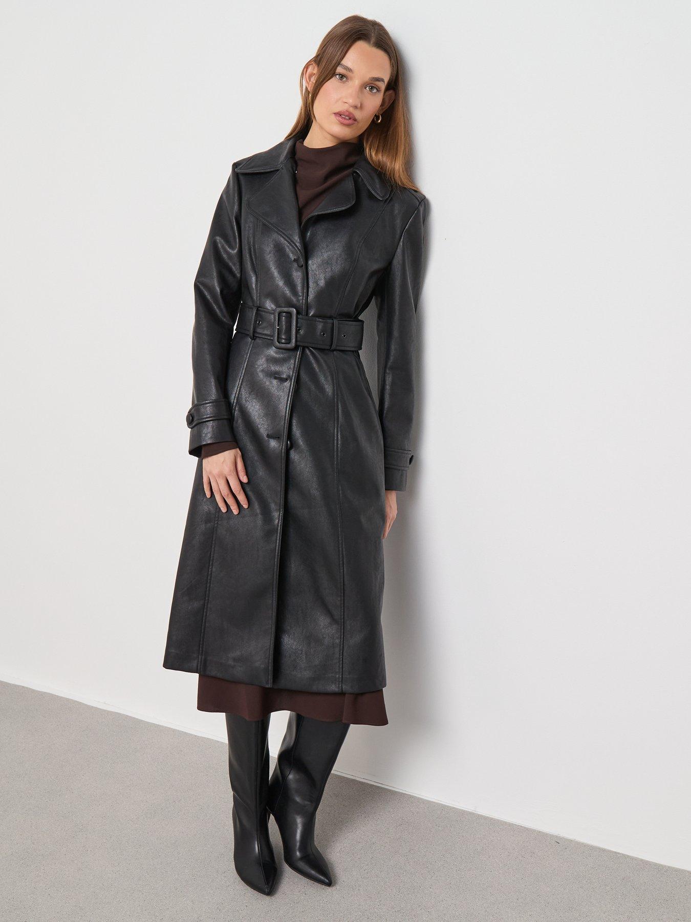 Image 5 of 6 of Mango Coat Fernanda - Black
