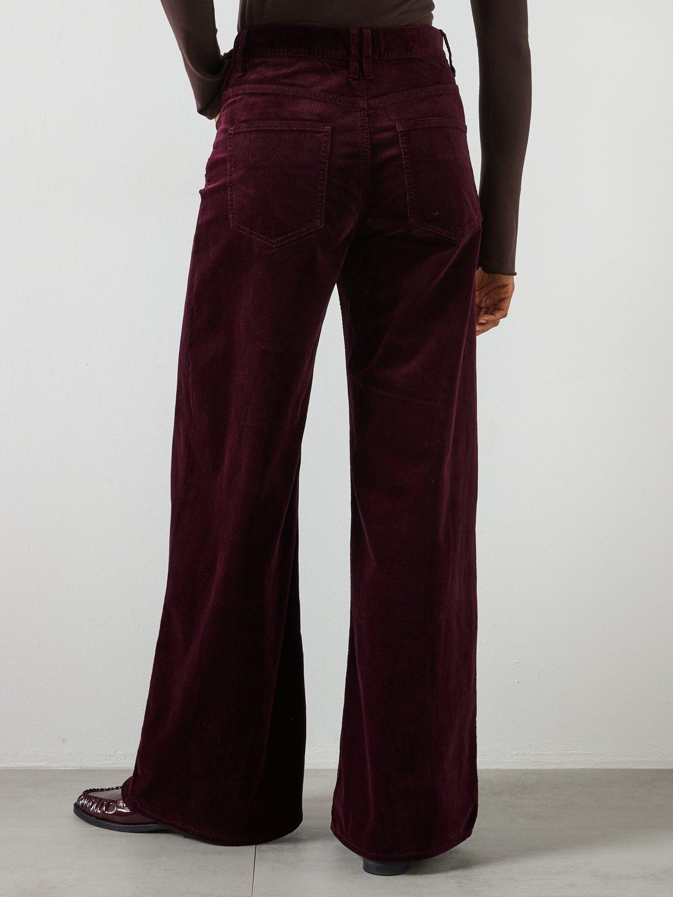 stillFront image of mango-wide-leg-corduroy-jeans