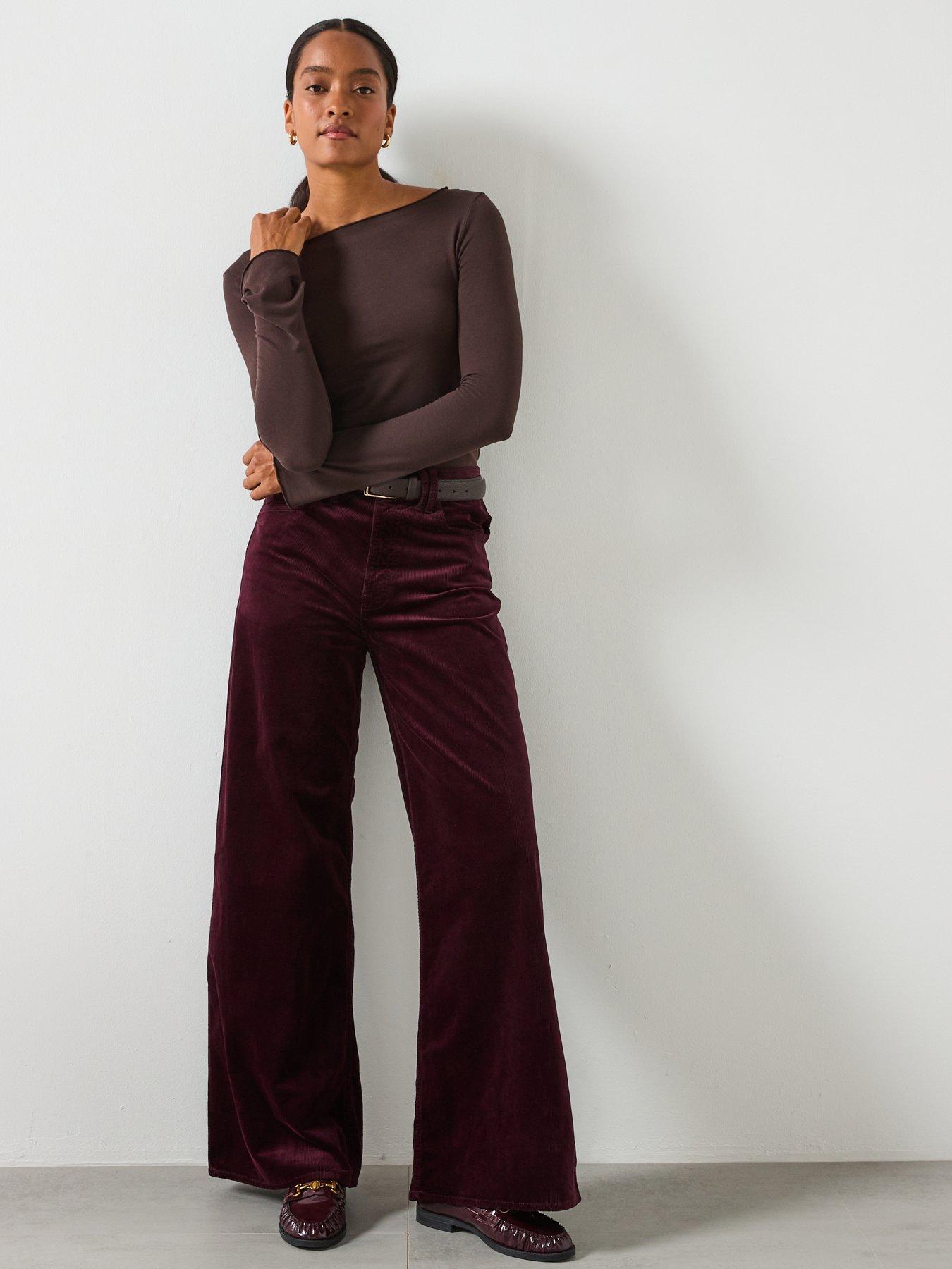  image of mango-wide-leg-corduroy-jeans