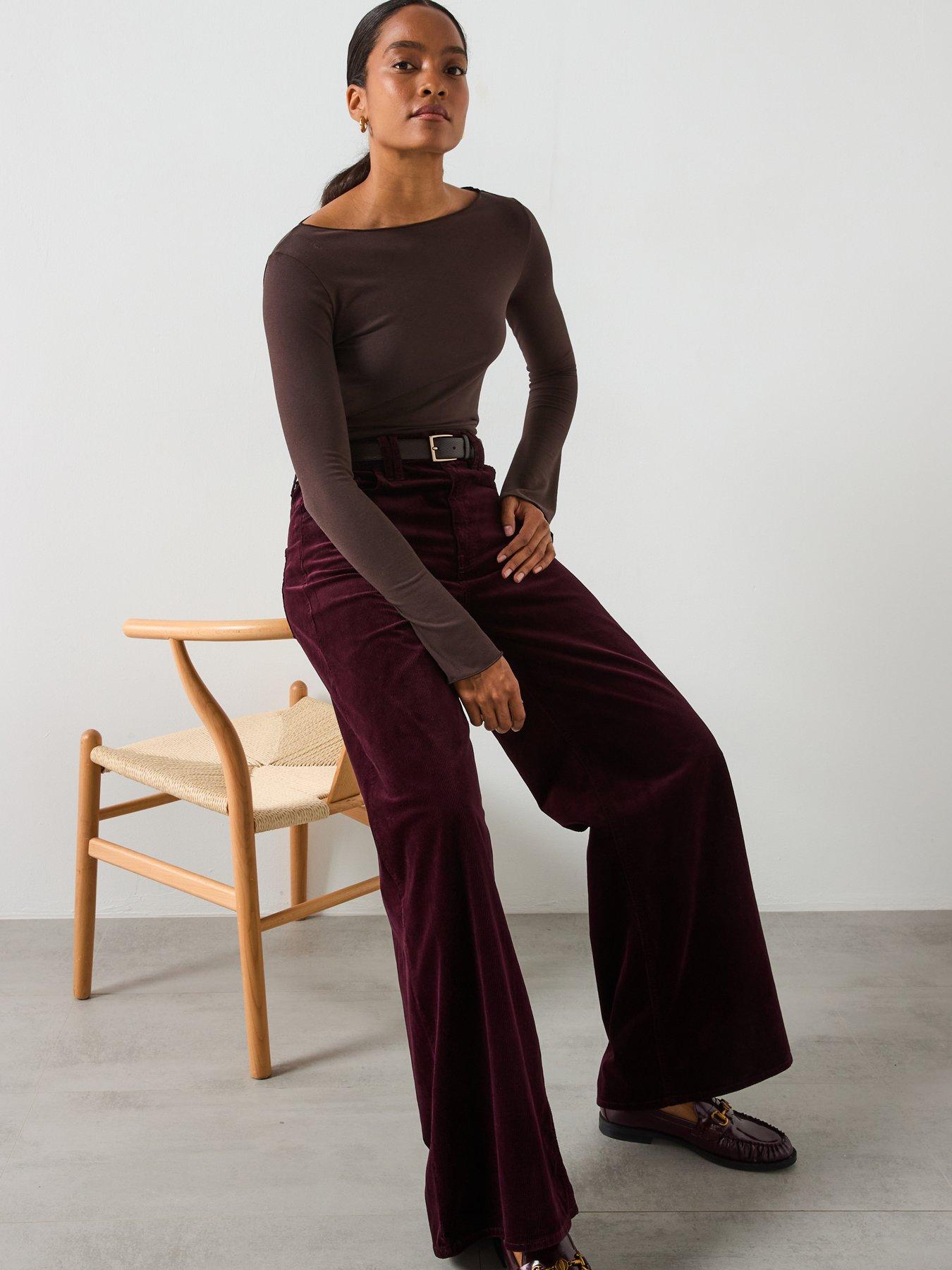  image of mango-wide-leg-corduroy-jeans