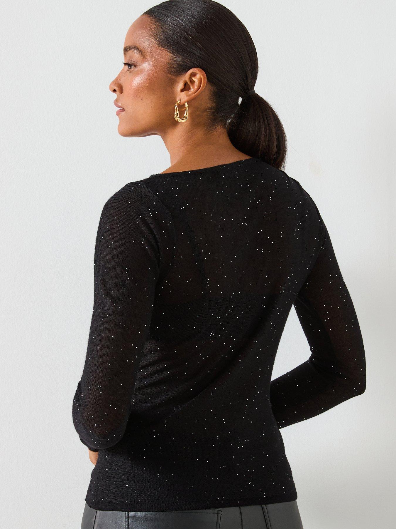 Image 2 of 6 of Mango Shiny Boat Neck Top