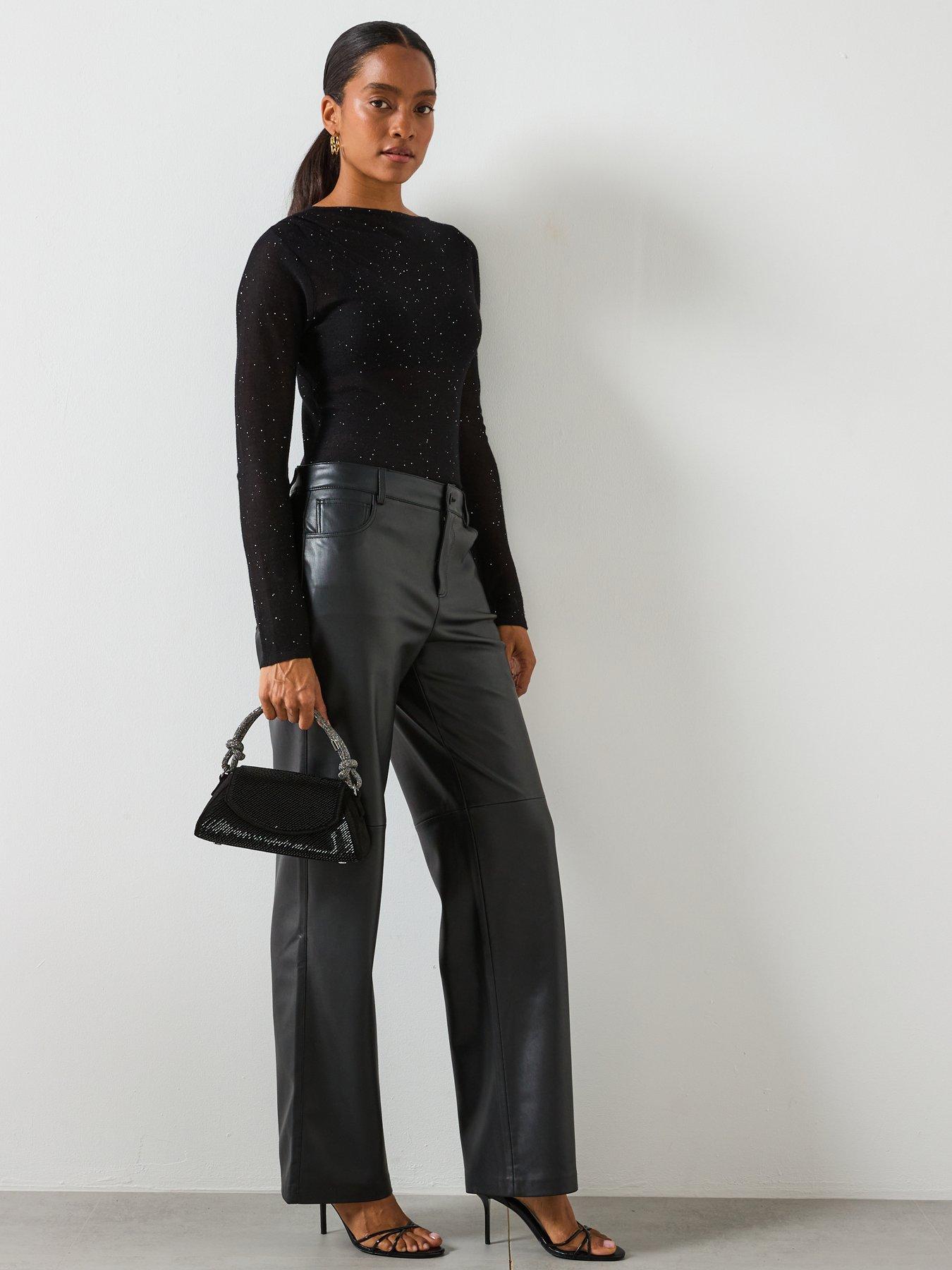 Image 3 of 6 of Mango Shiny Boat Neck Top