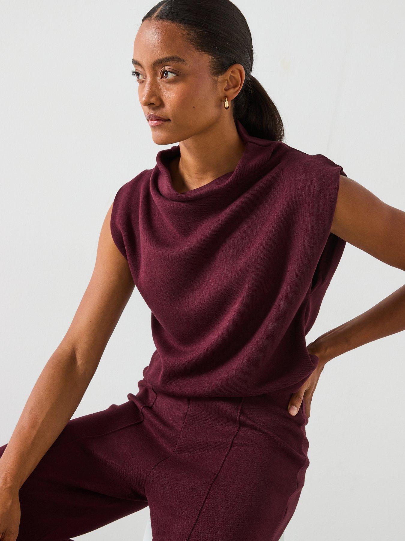  image of mango-draped-neck-top