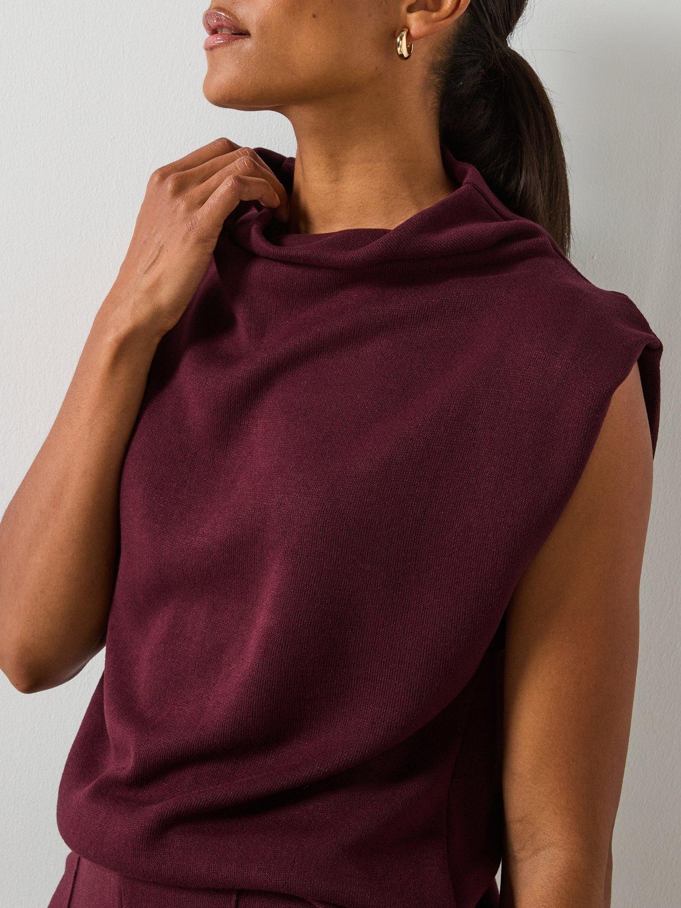  image of mango-draped-neck-top