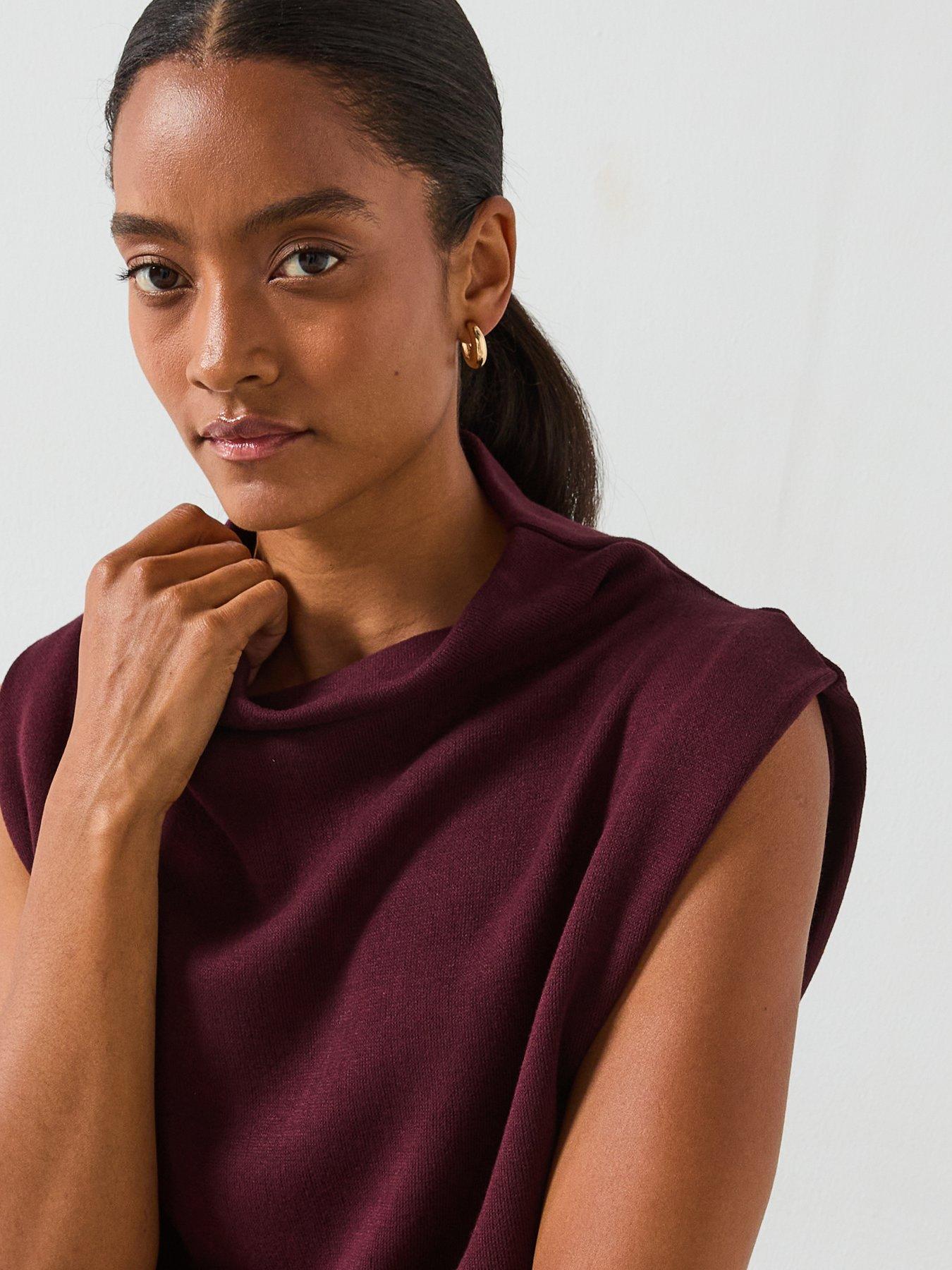  image of mango-draped-neck-top